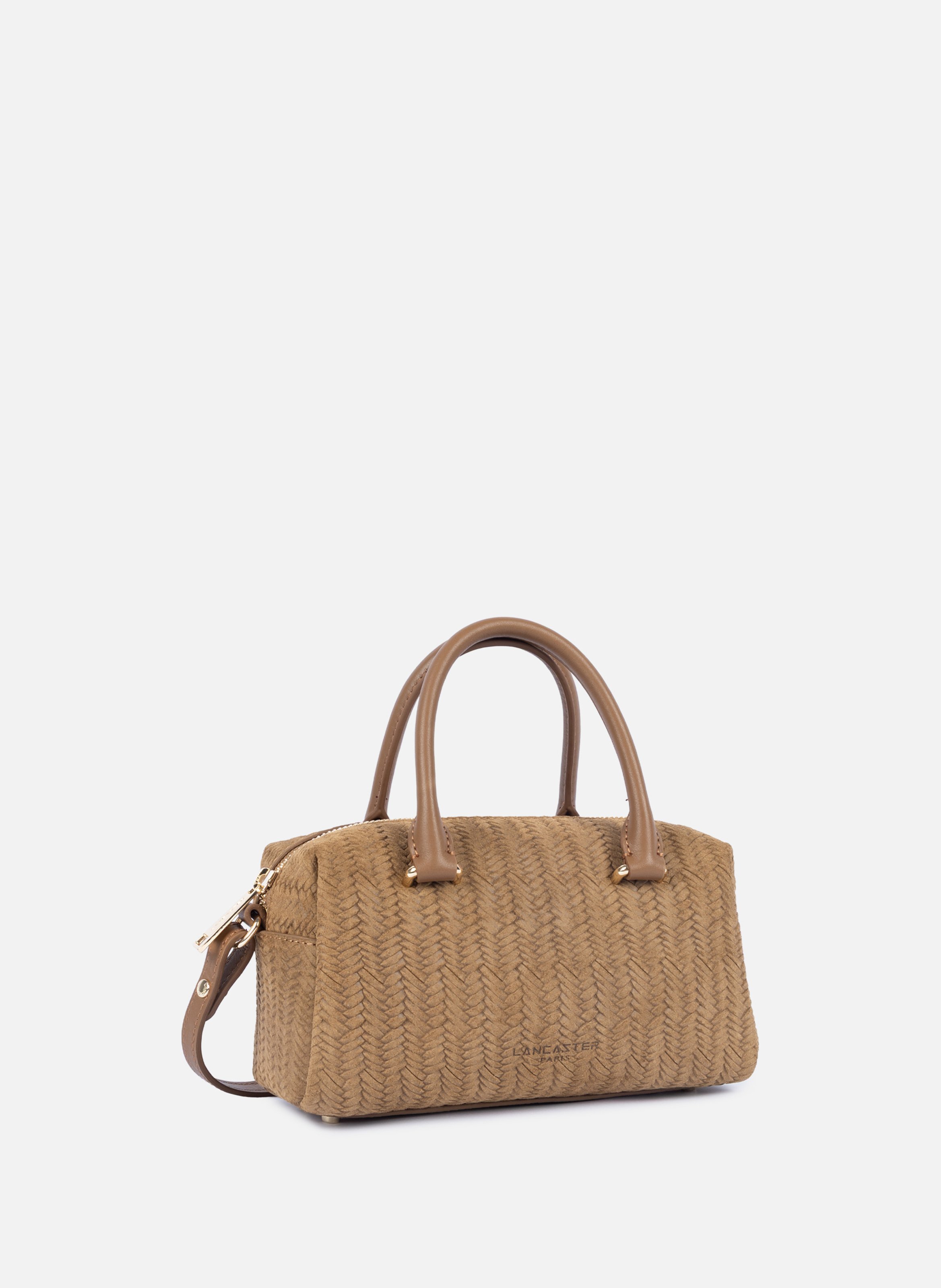 Sac à main - tressé cube LANCASTER Marron