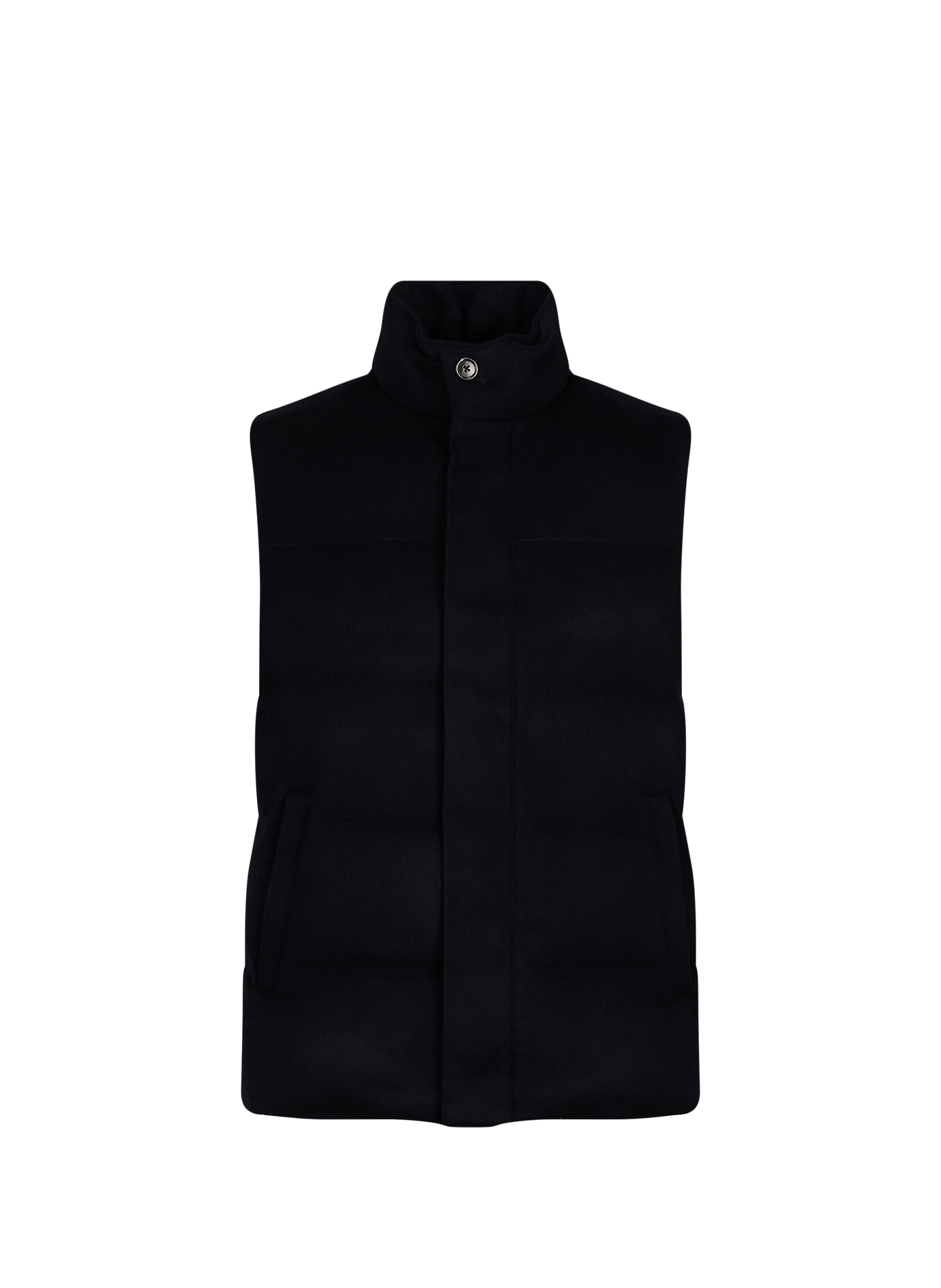 Veste sans manches en laine et cachemire AURELIEN Bleu