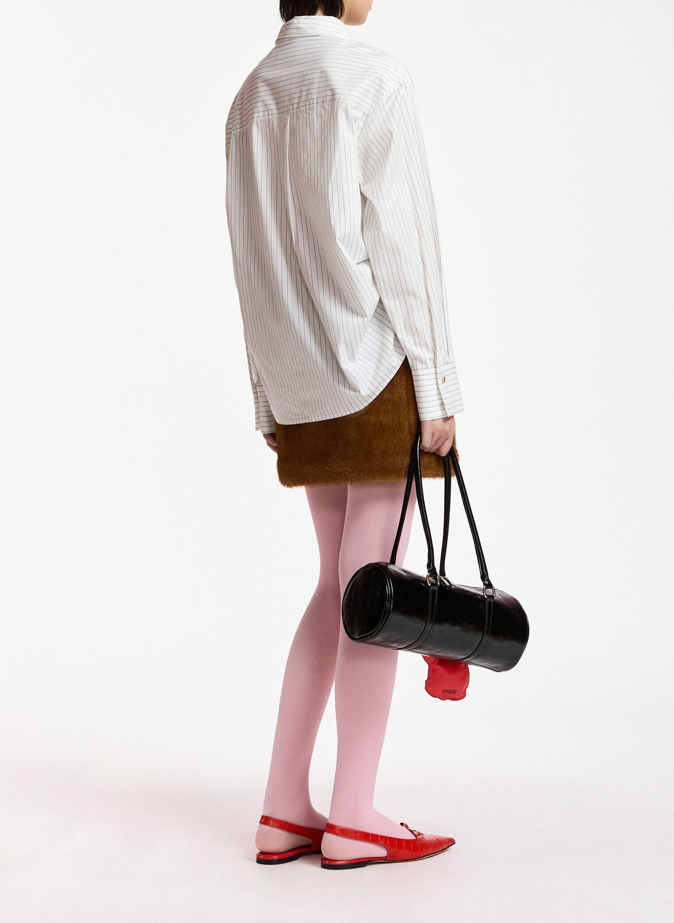 Chemise col en pointe en coton bio kacao ESSENTIEL ANTWERP Blanc