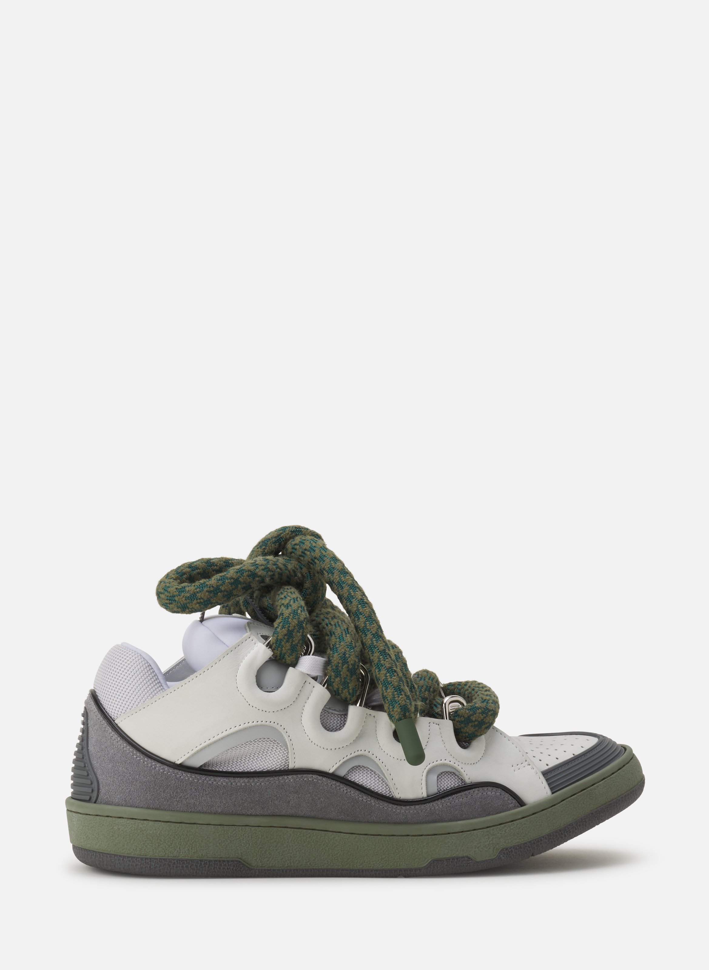 Sneakers curb snake en cuir LANVIN Gris