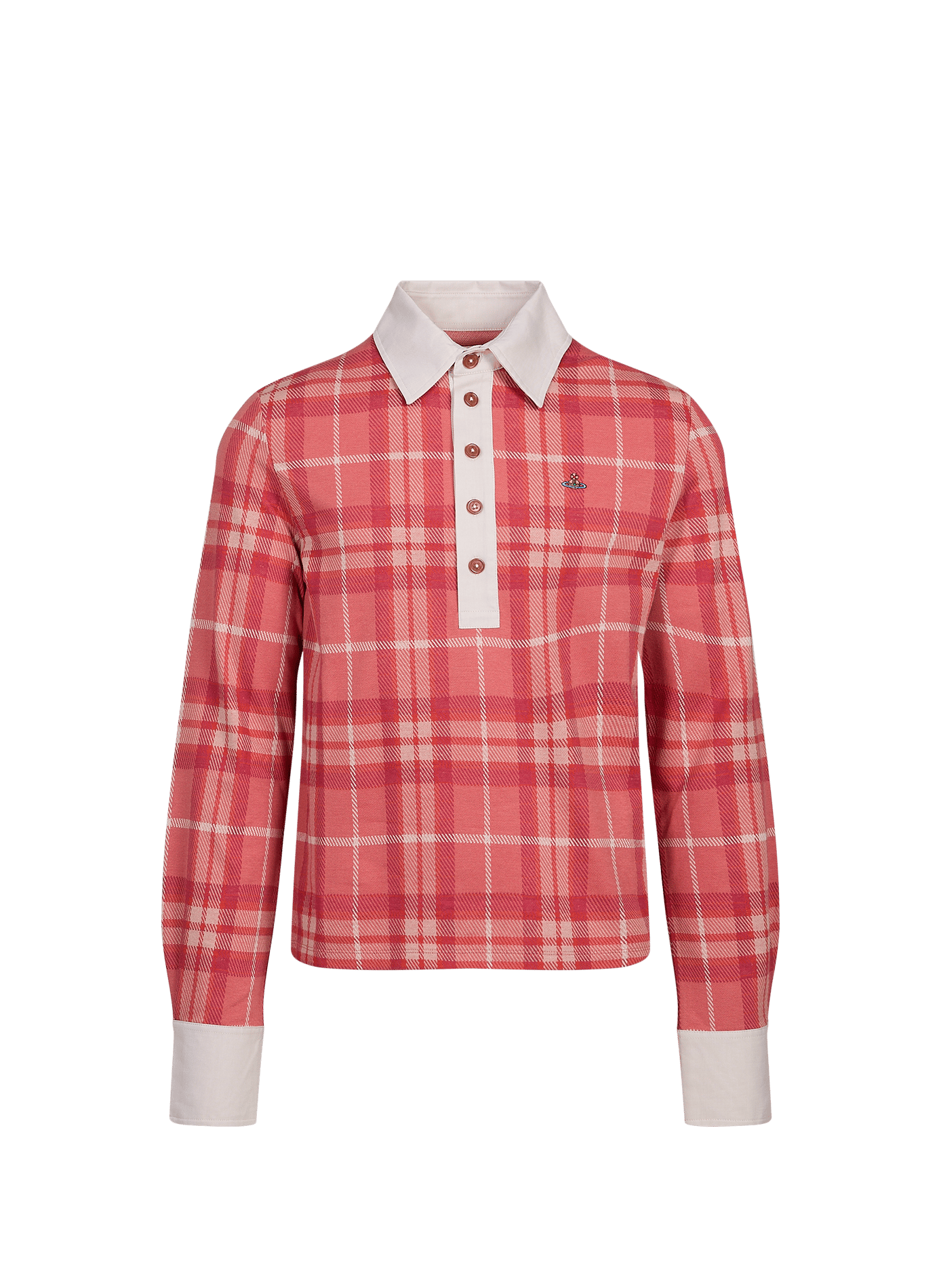 Gerader Polo mit Baumwollmuster VIVIENNE WESTWOOD Mehrfarbig