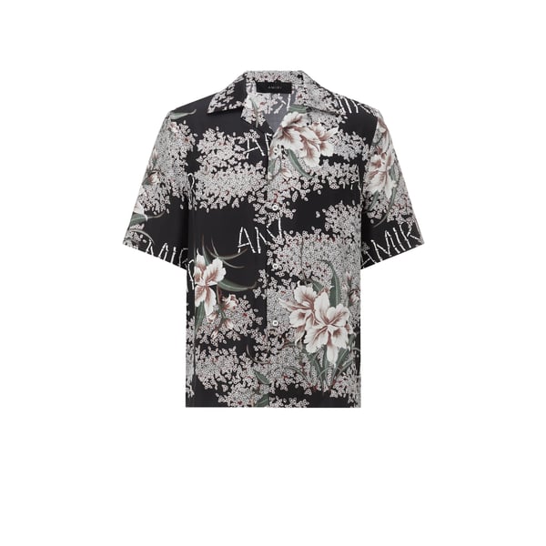 Chemise bowling Hibiscus Tiki en soie