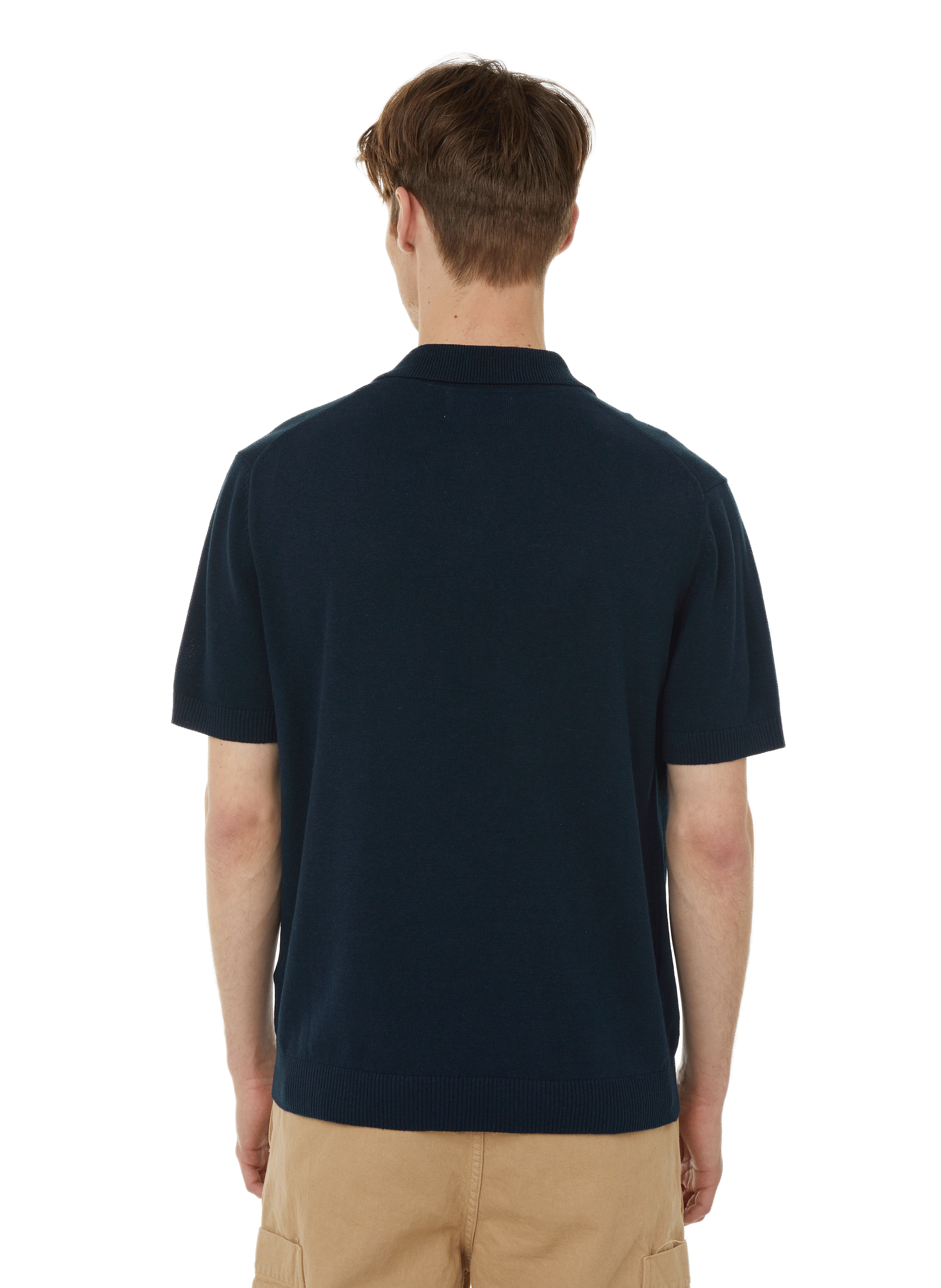 Polo en lin et coton SAISON 1865 Bleu