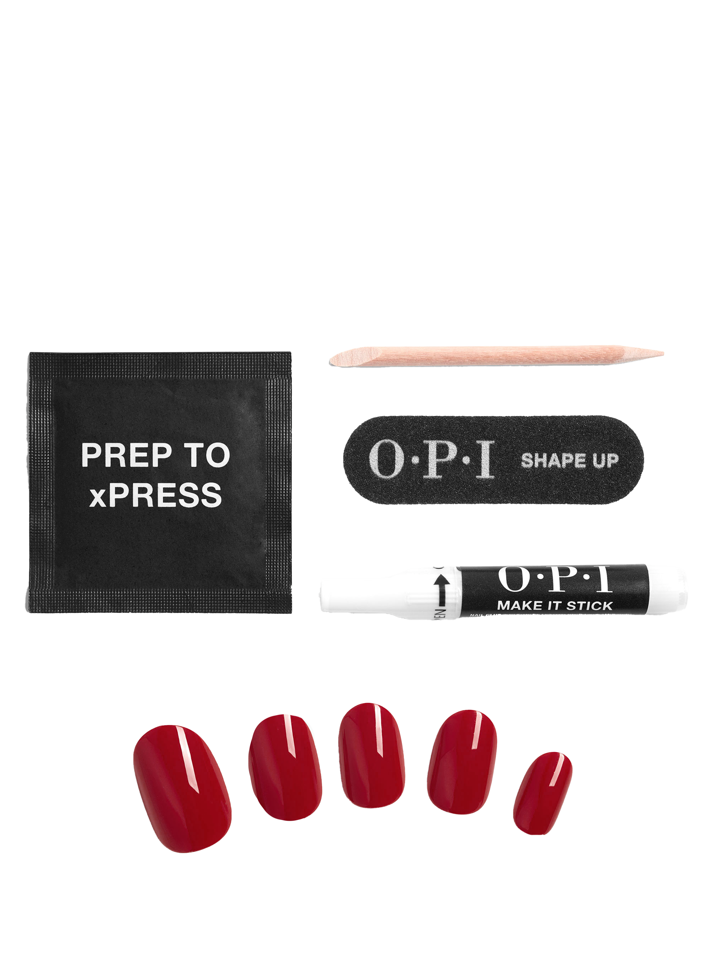 Big Apple Red - xPRESS/ON - Reusable Fake Nails OPI Rouge