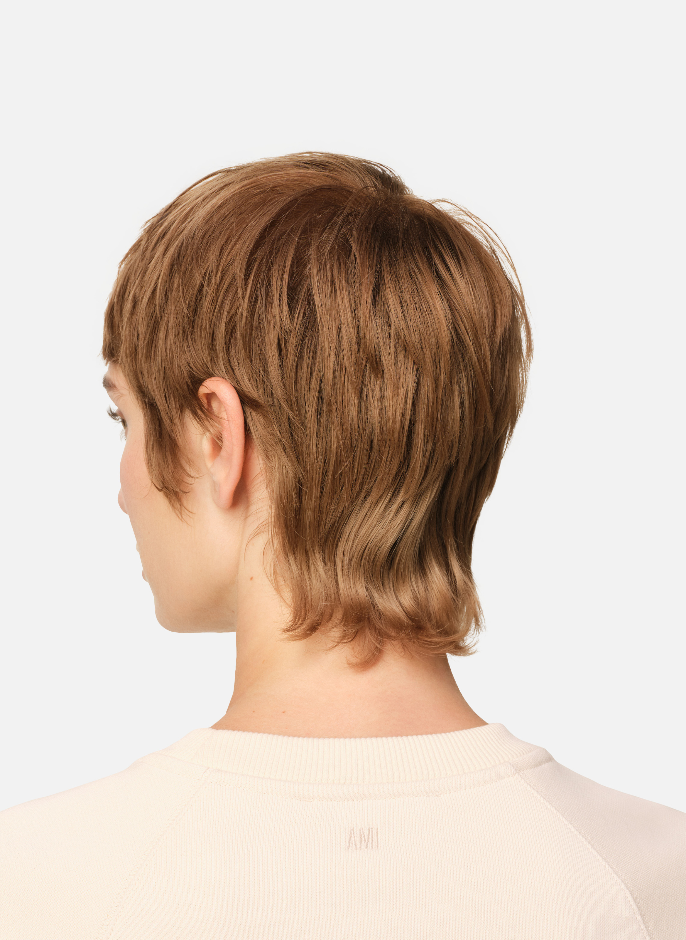 Sweatshirt patch ami de coeur unisexe AMI PARIS Blanc