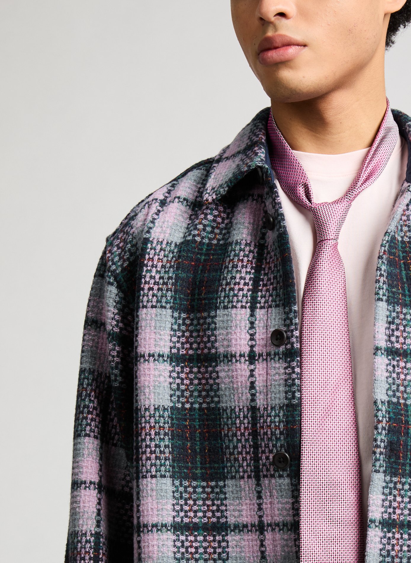 Surchemise en laine mélangée à carreaux LES DEUX Multicolore