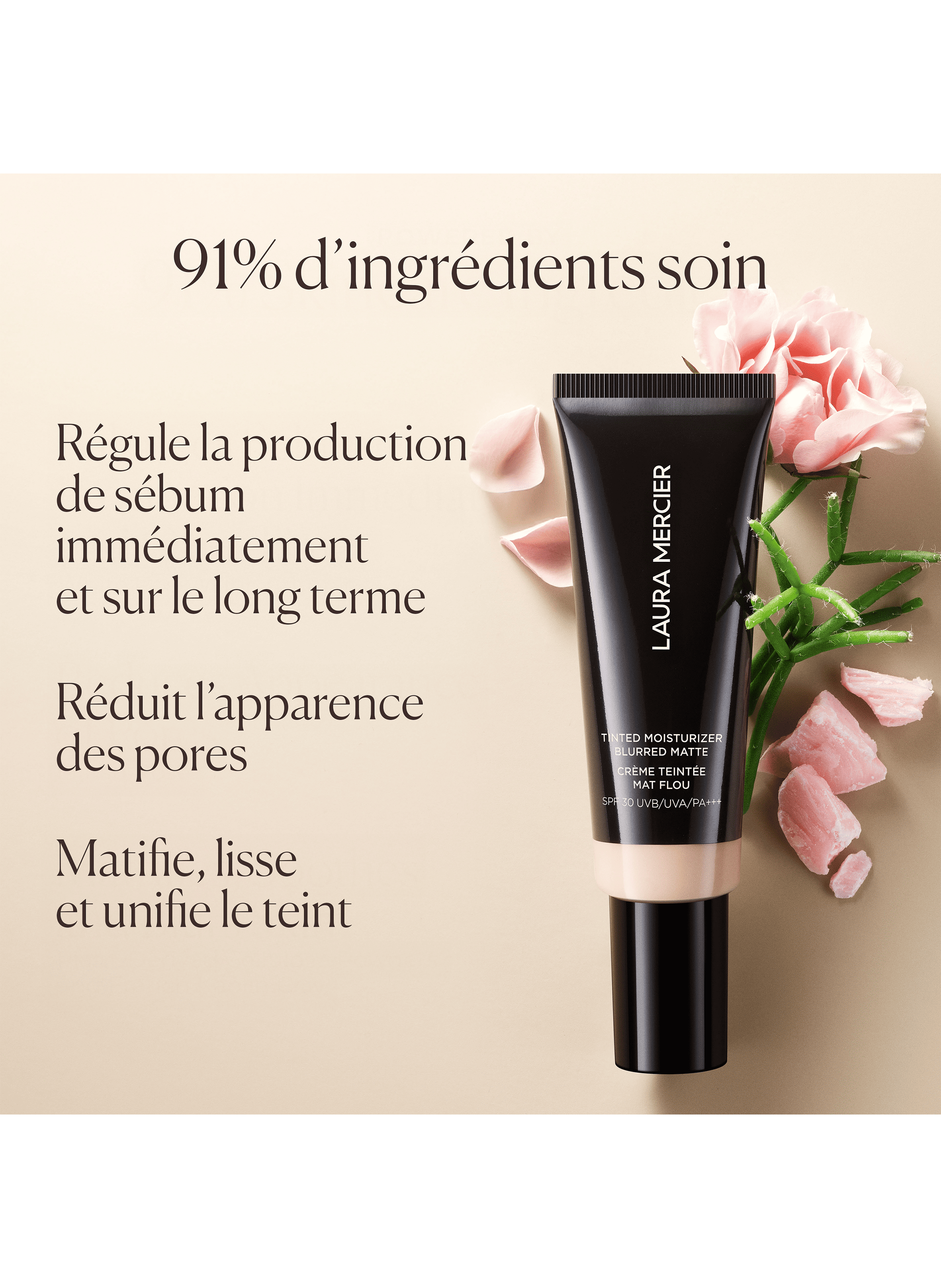 Tinted Moisturizer - Blurred Matte - SPF30 Uvb/Uva/Pa+++ LAURA MERCIER 1n birch