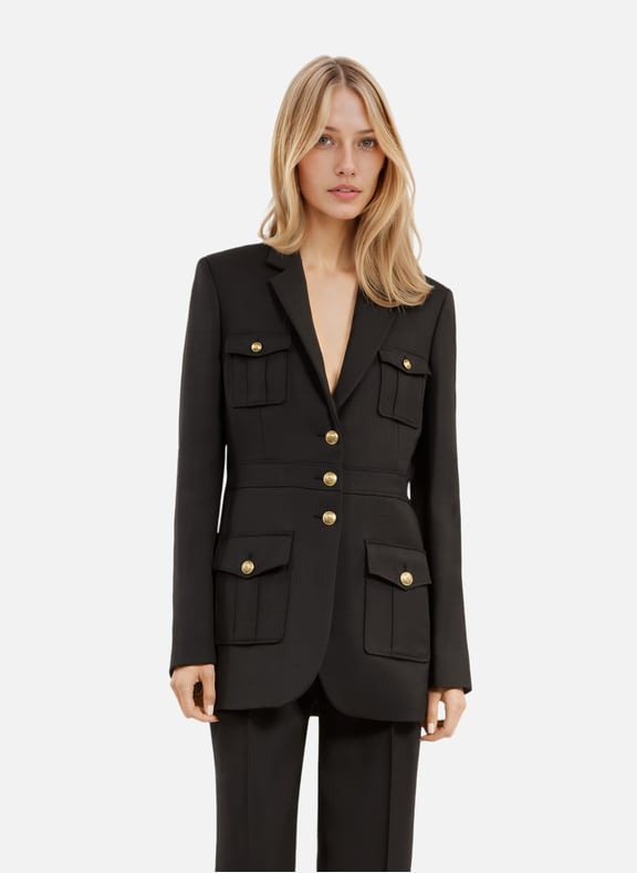 Veste tailleur style saharienne Noir by THE KOOPLES THE KOOPLES Veste tailleur style saharienne Noir