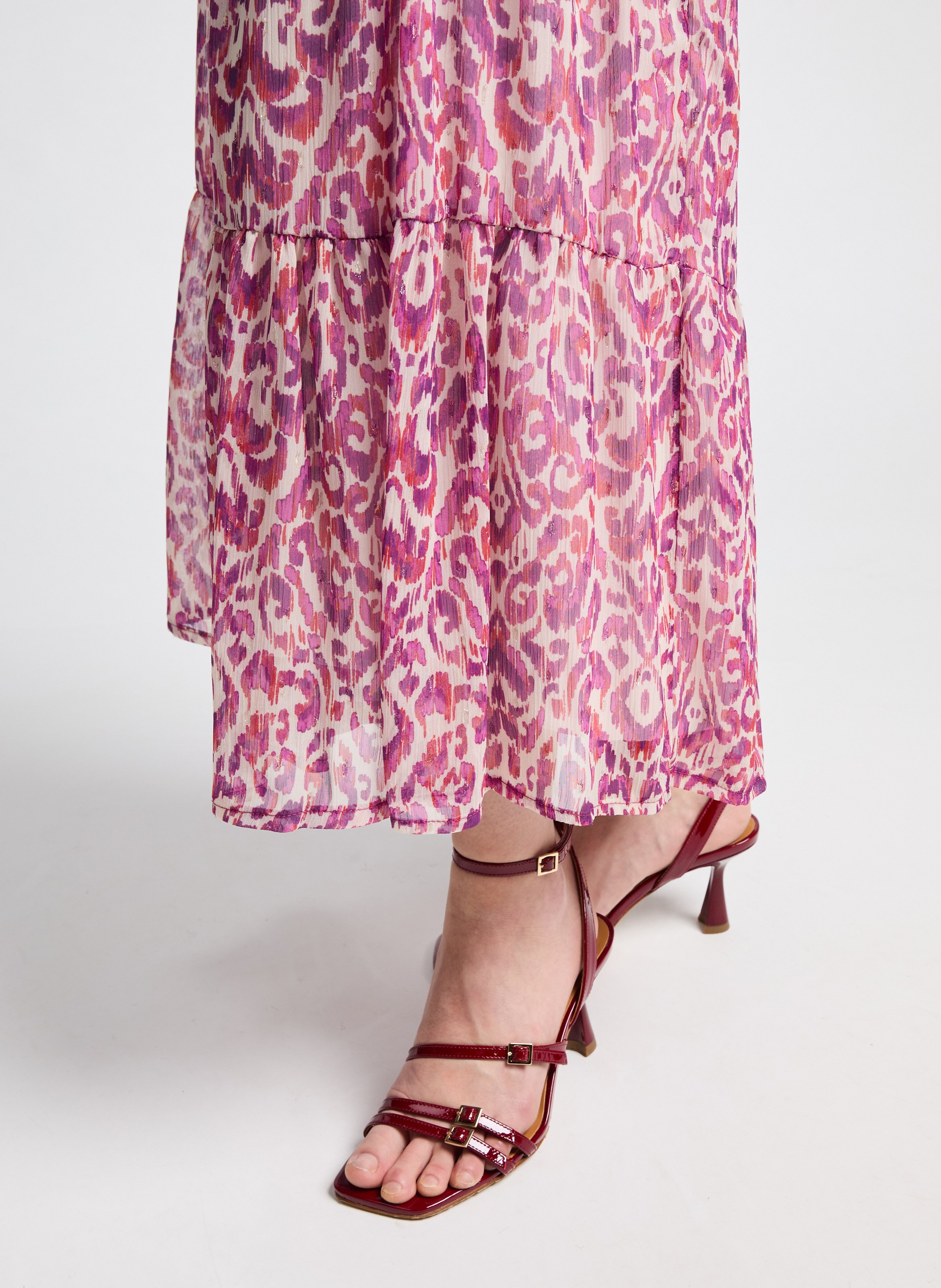 Jupe longue Solrock AU PRINTEMPS PARIS Rose