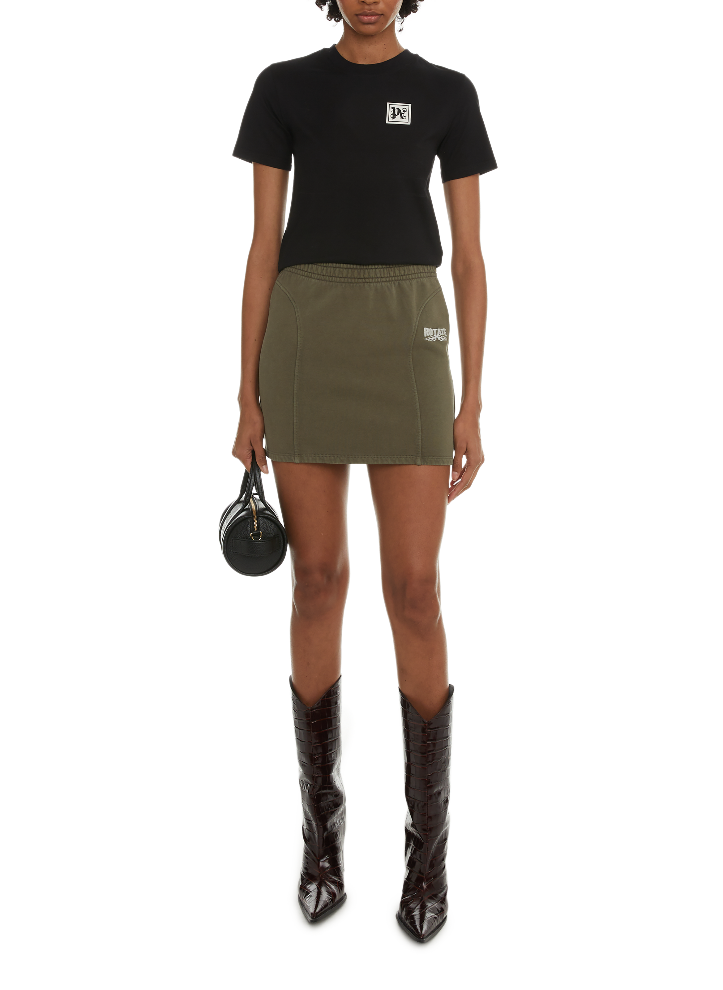 T-shirt moulant PALM ANGELS Noir