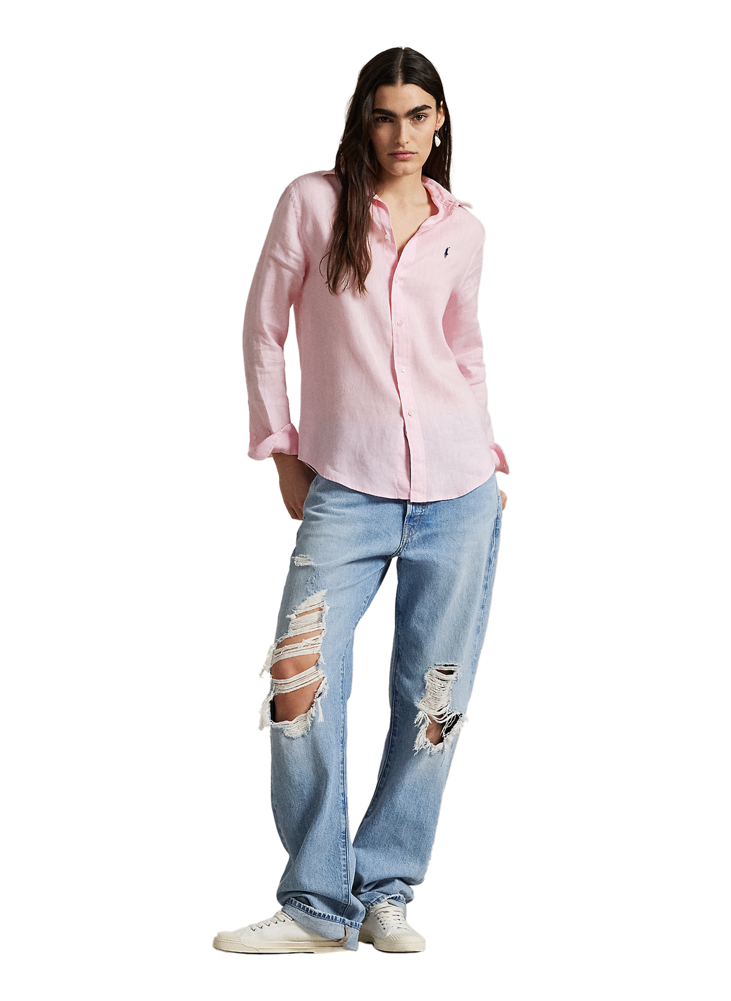 Linen shirt POLO RALPH LAUREN Pink