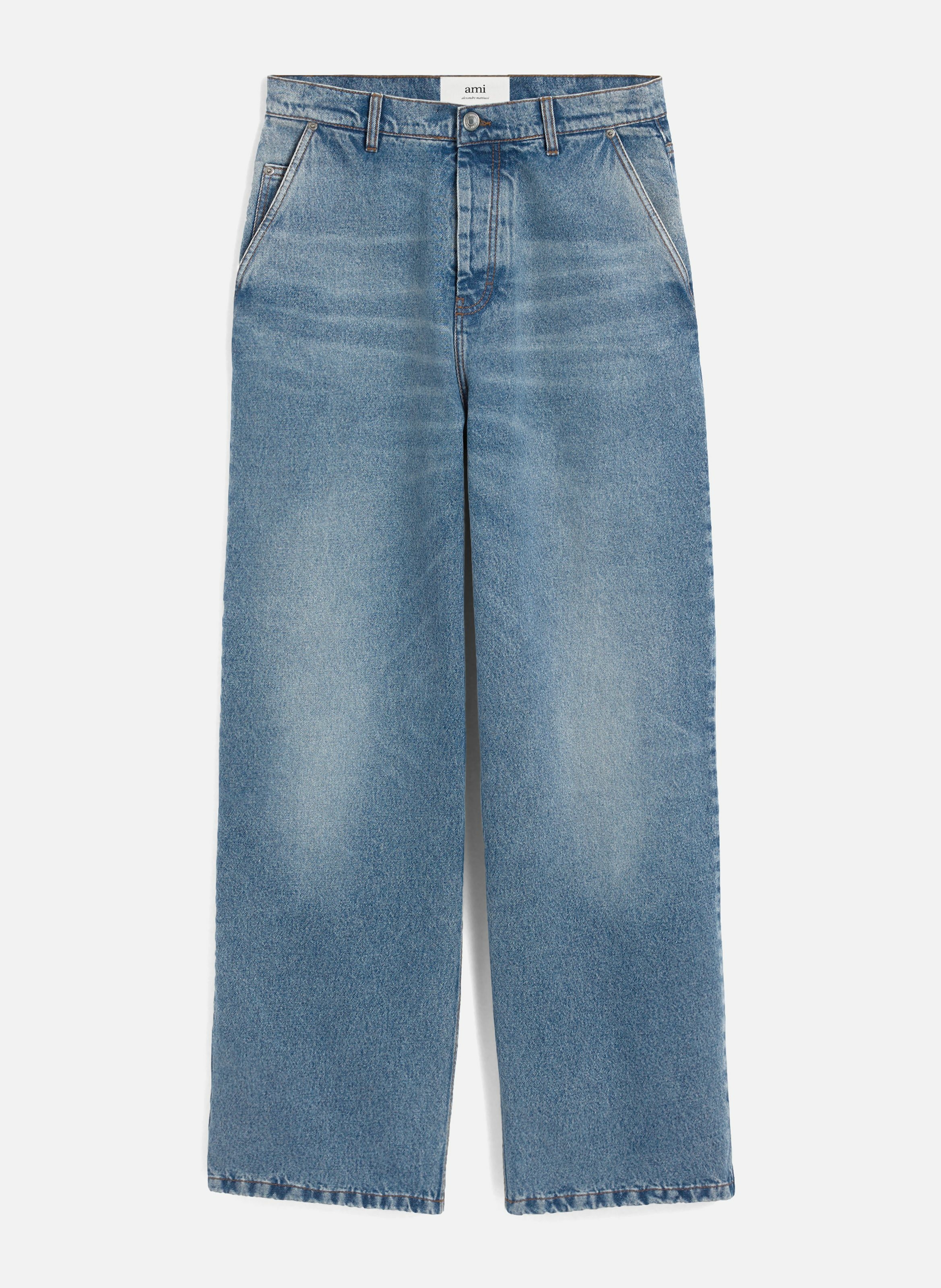 Jean très large en coton AMI PARIS Bleu