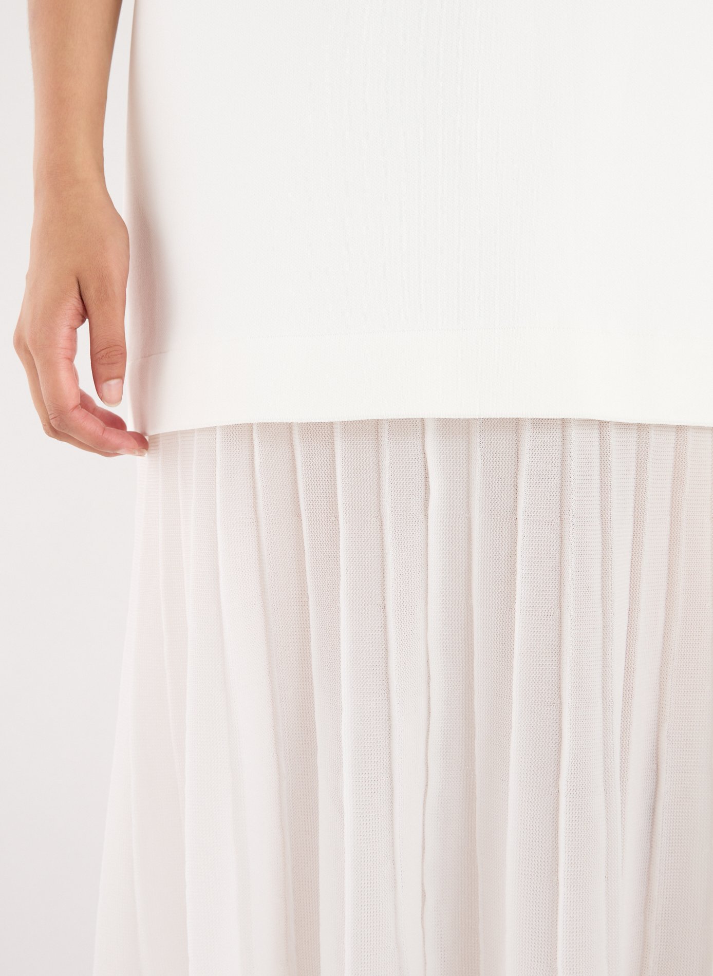 Robe longue combinée ADOLFO DOMINGUEZ Beige