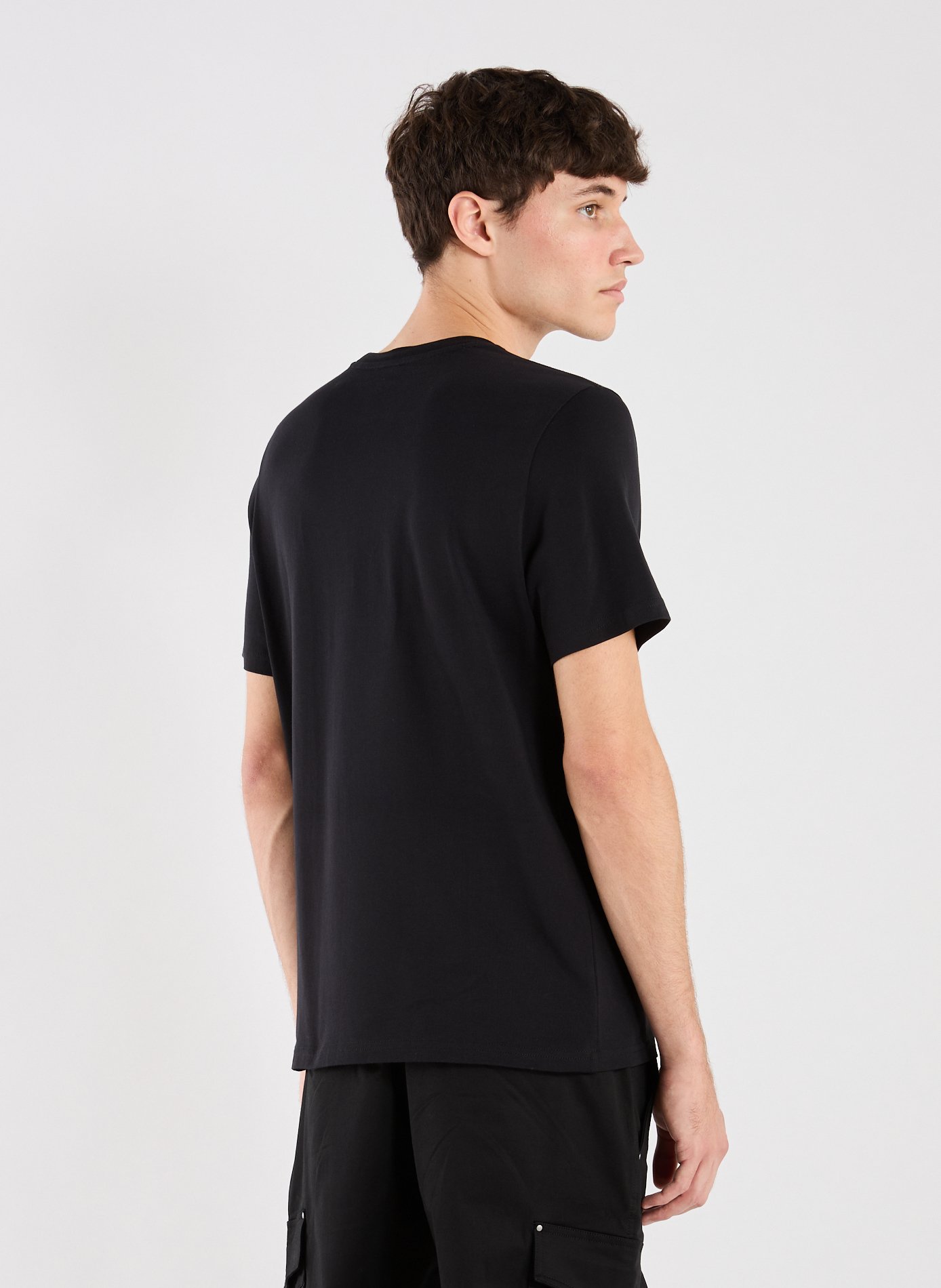 Biker-style cotton t-shirt MOOSE KNUCKLES Black