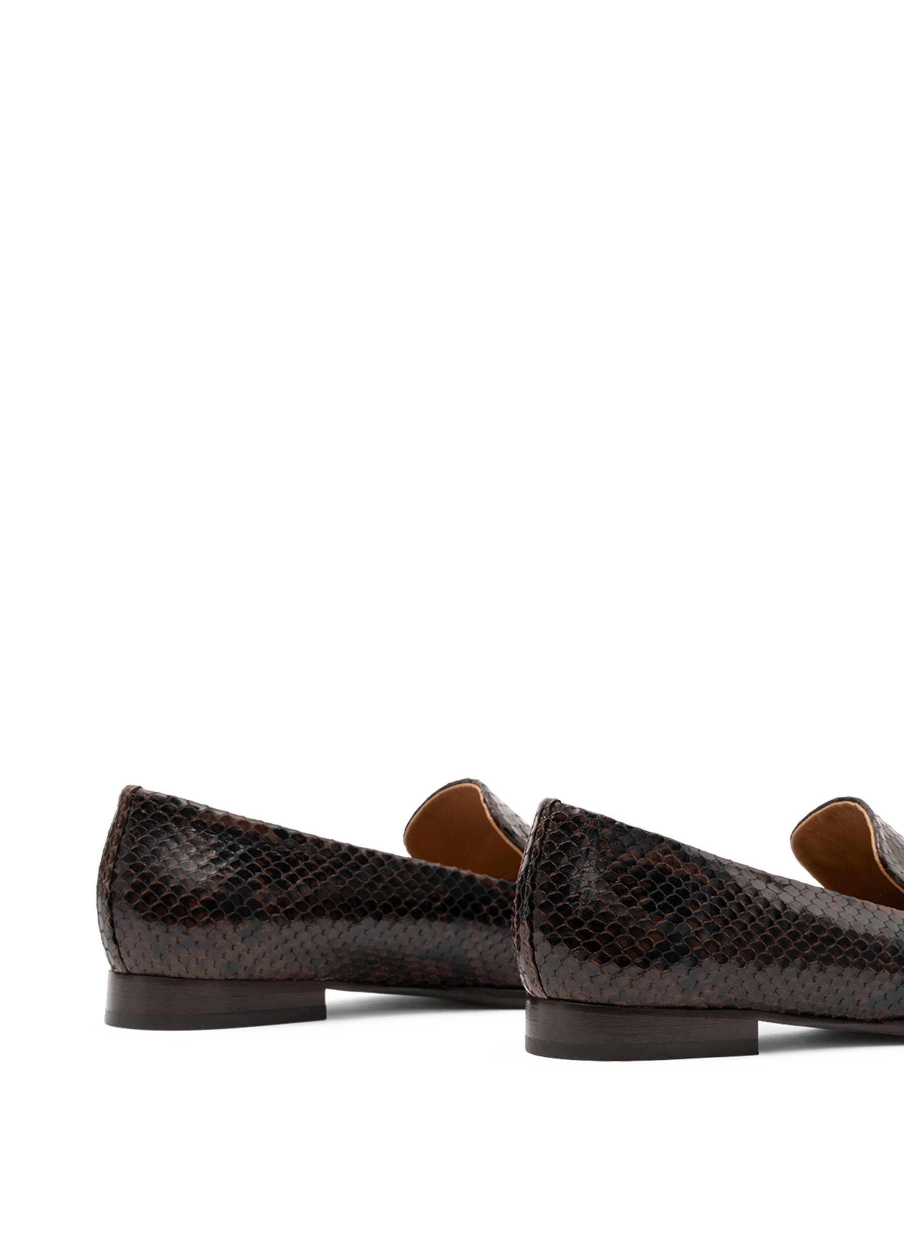 Mocassins douglas en python PARALLELE Marron