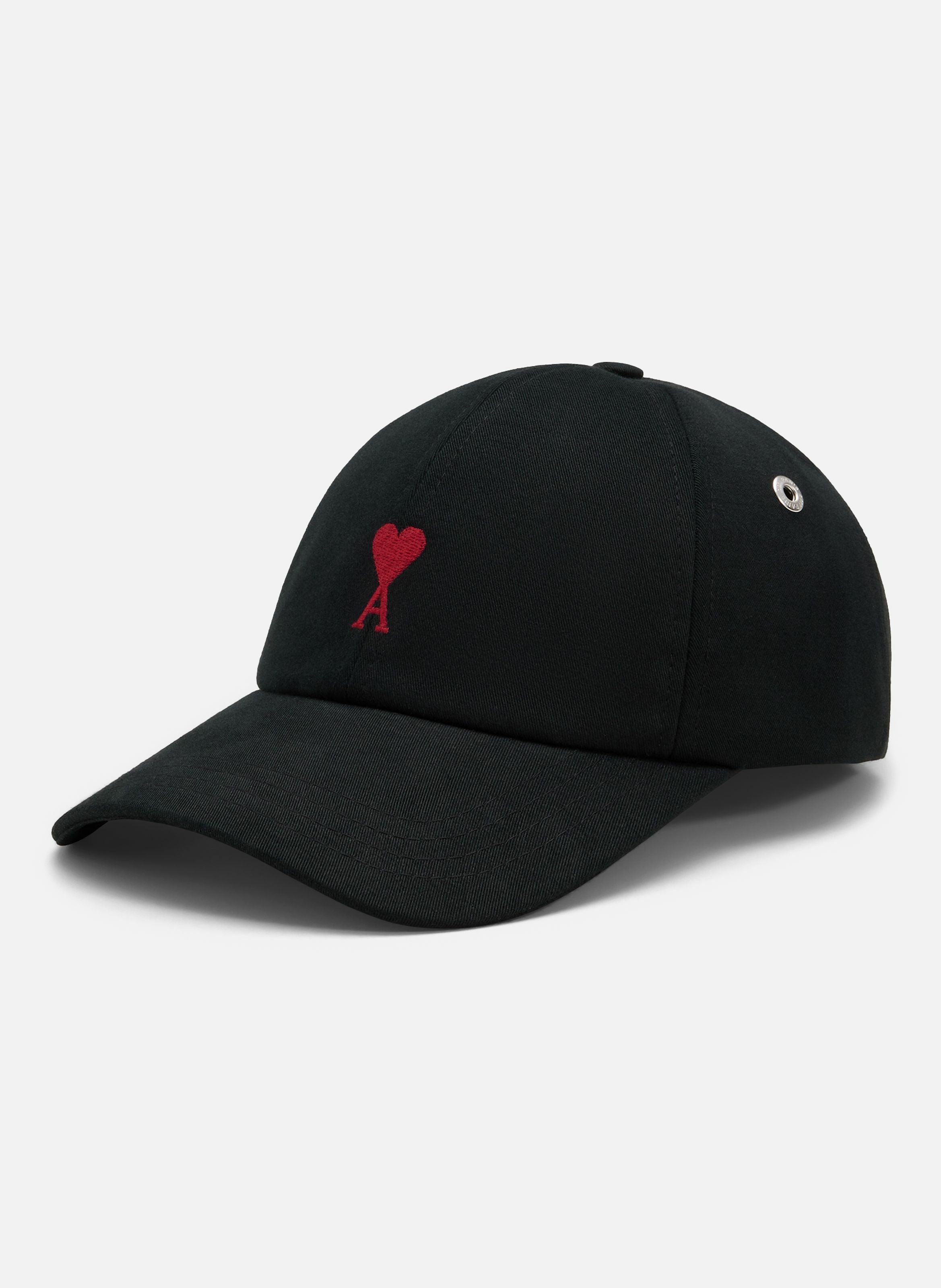Casquette Broderie Ami de Coeur Rouge unisexe AMI PARIS Noir