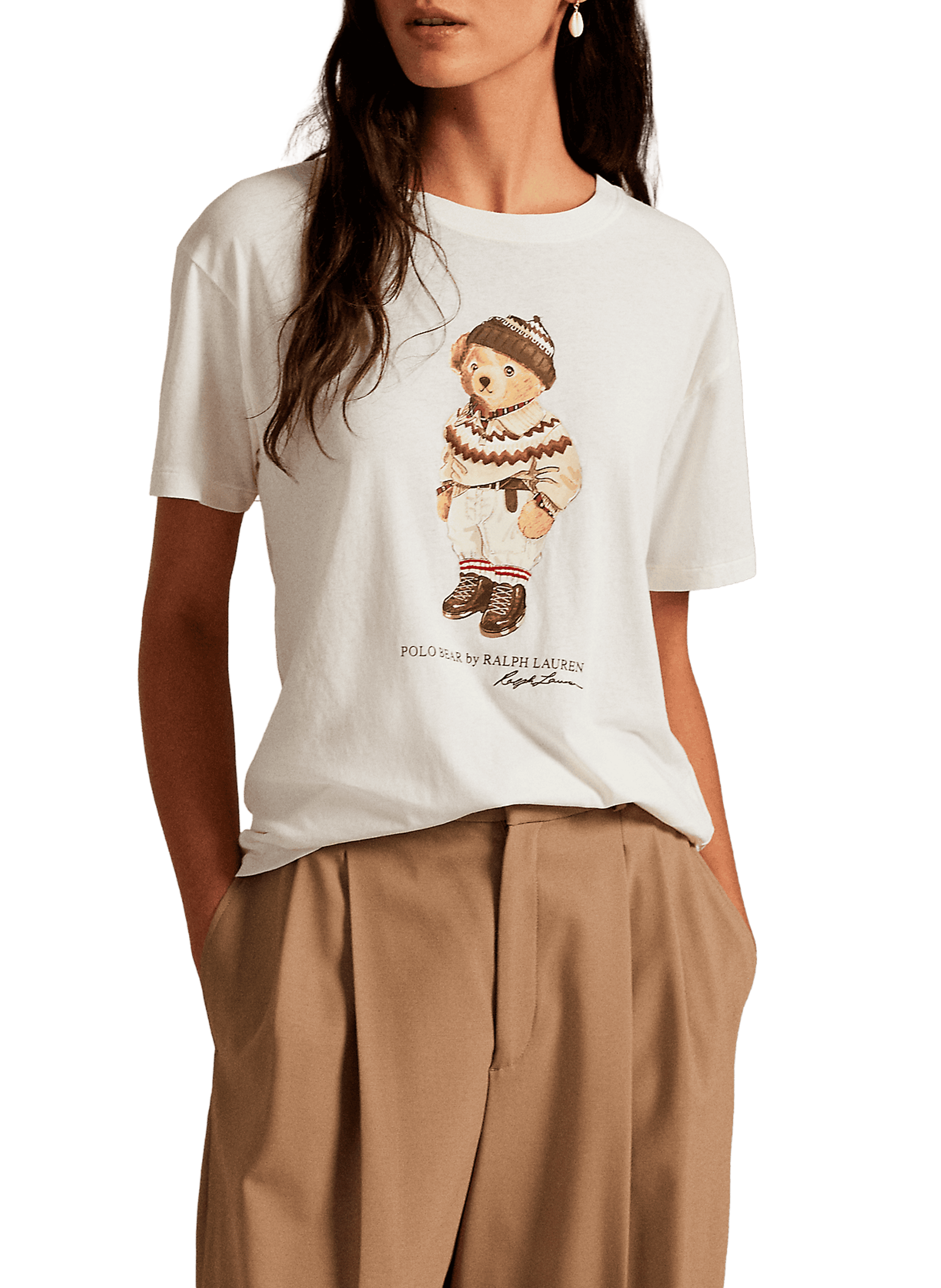 POLO RALPH LAUREN Cotton Logo T-shirt White
