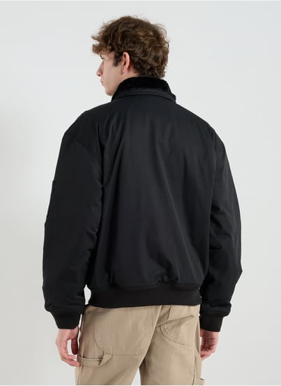 Einfarbige Jacke mit klassischem Kragen DICKIES Einfarbige Jacke mit klassischem Kragen DICKIES
