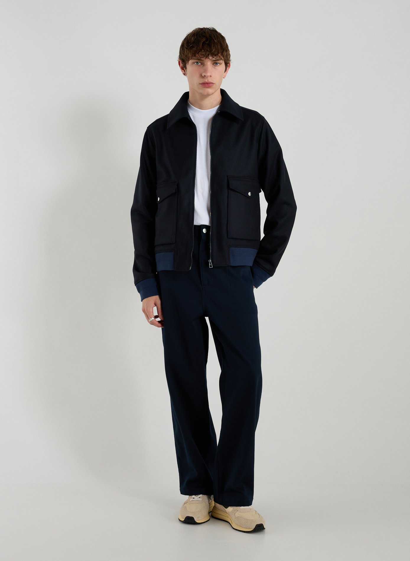 Short pea coat in blended wool PAUL SMITH Blue