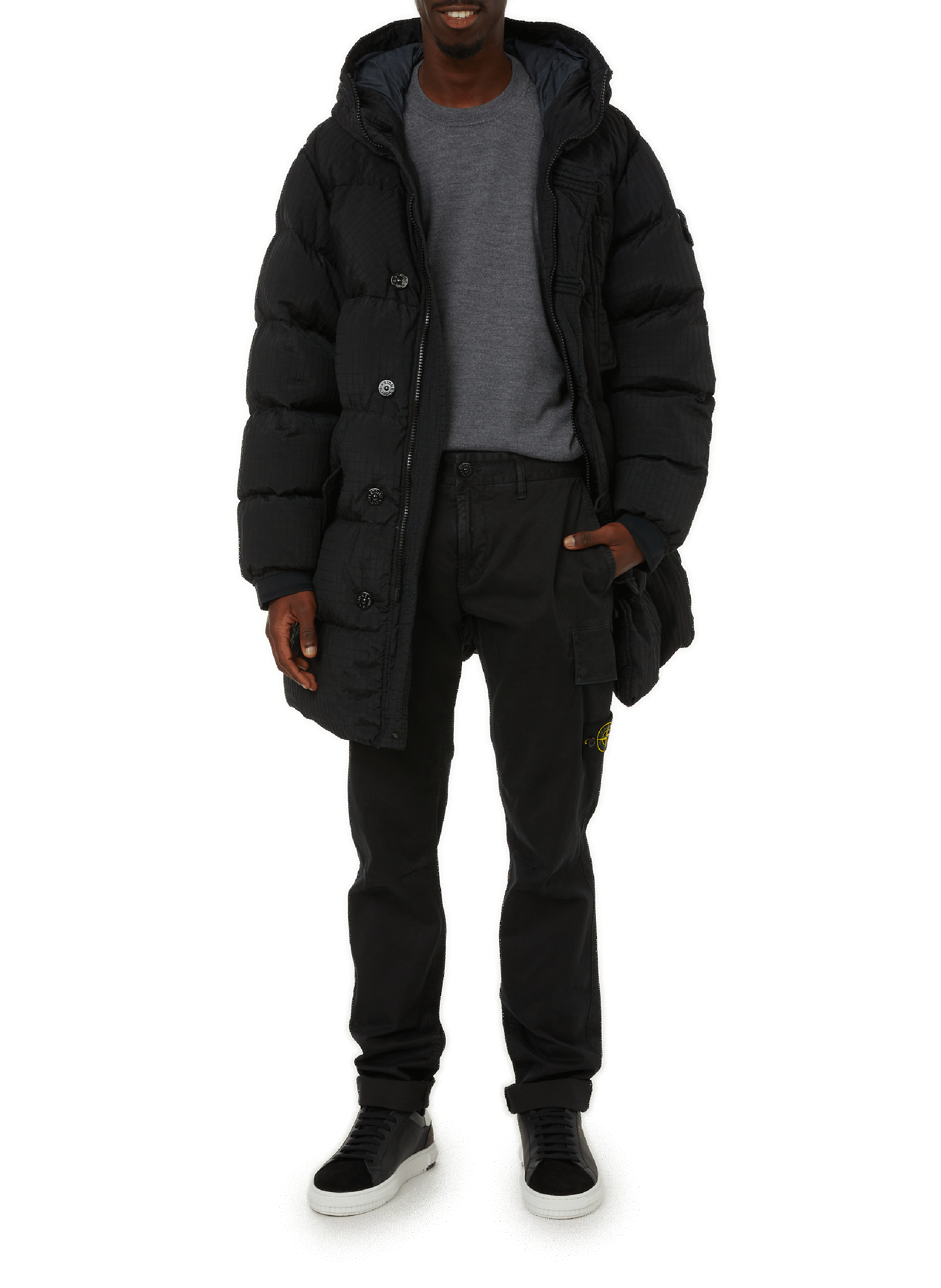 Cargo broek van katoen STONE ISLAND Zwart