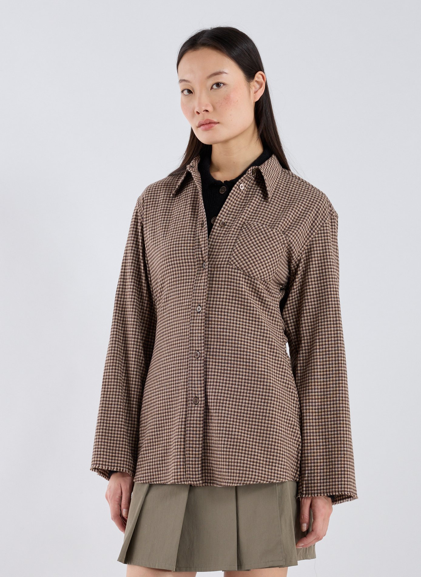 OUR LEGACY Shirt with classic plaid collar Multicolour