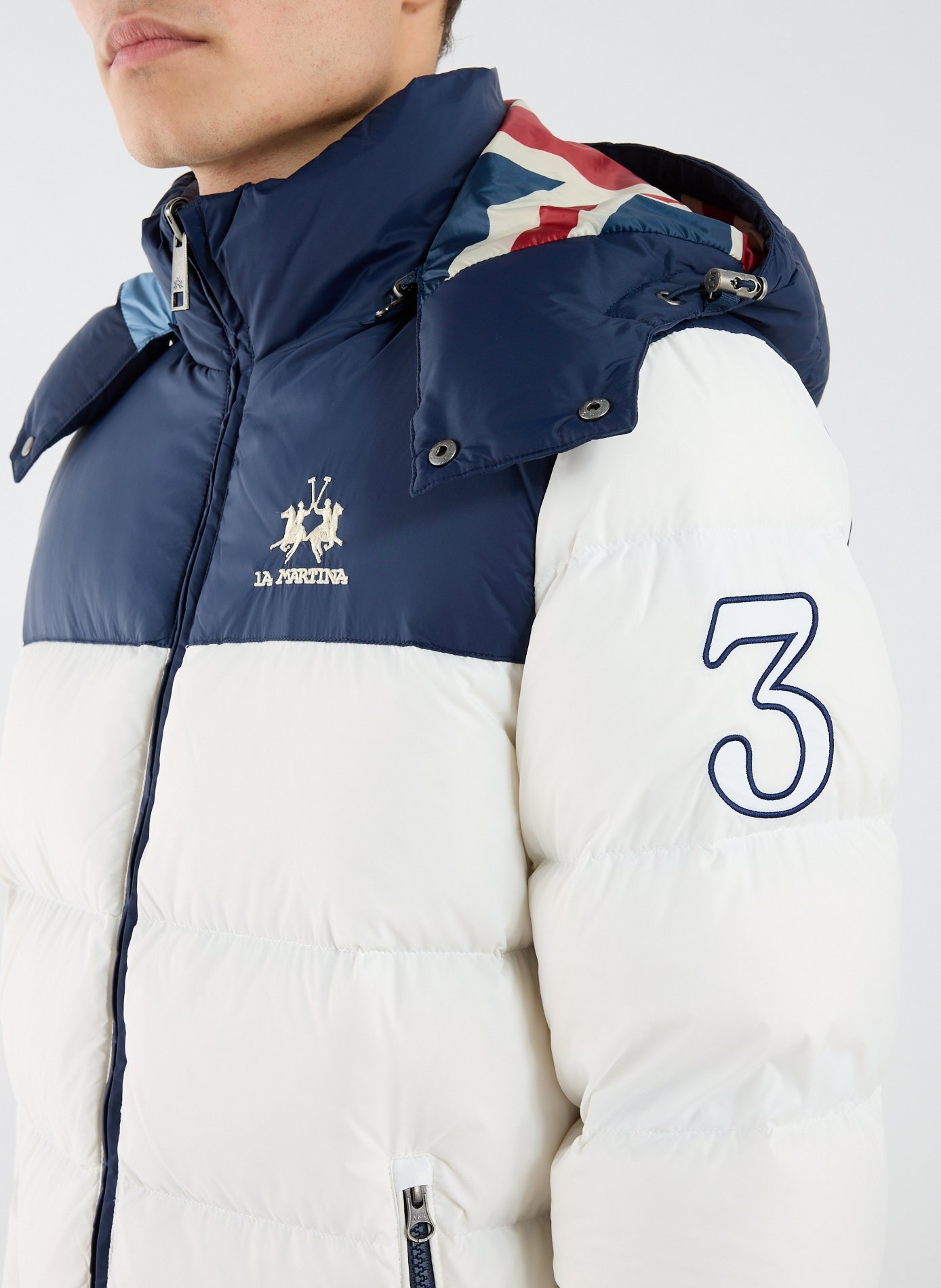 Reversible jacket with removable hood LA MARTINA Multicolour