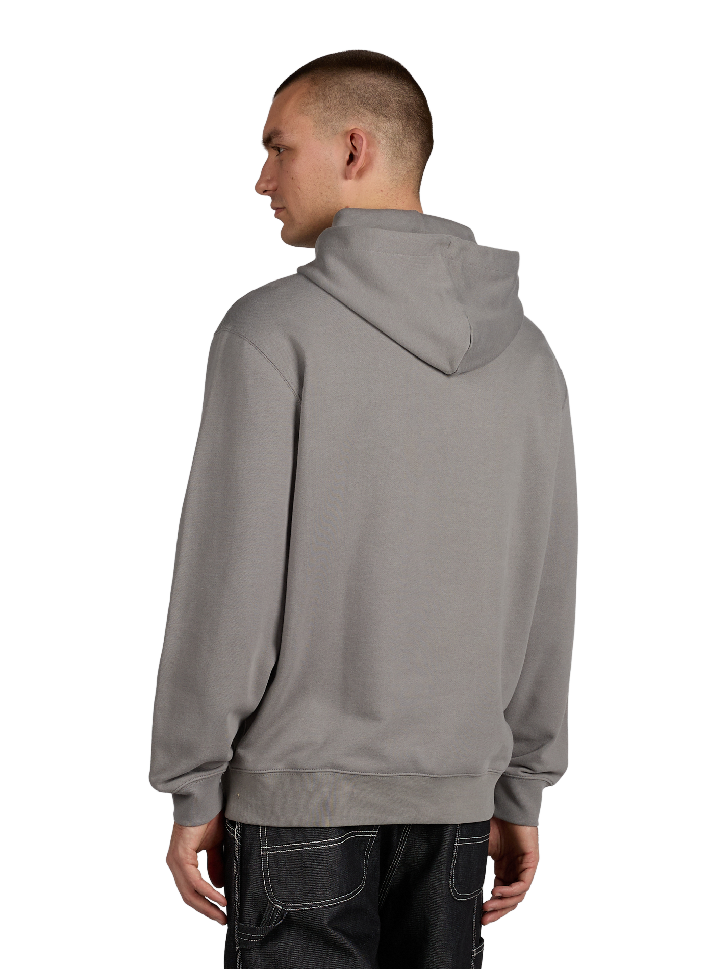 Hoodie à capuche en coton mélangé CALVIN KLEIN Gris