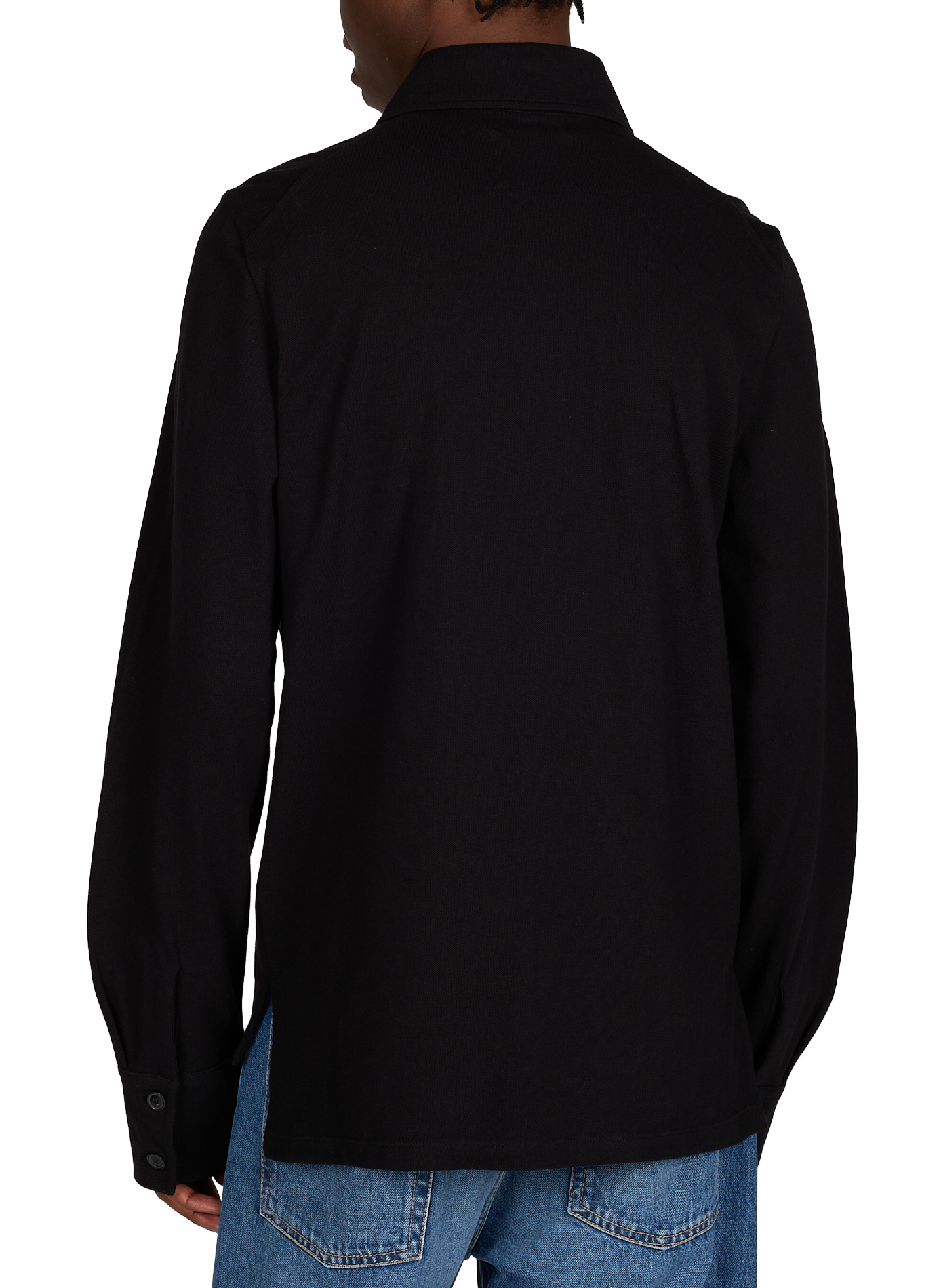 Long-sleeve cotton Polo shirt VIVIENNE WESTWOOD Black