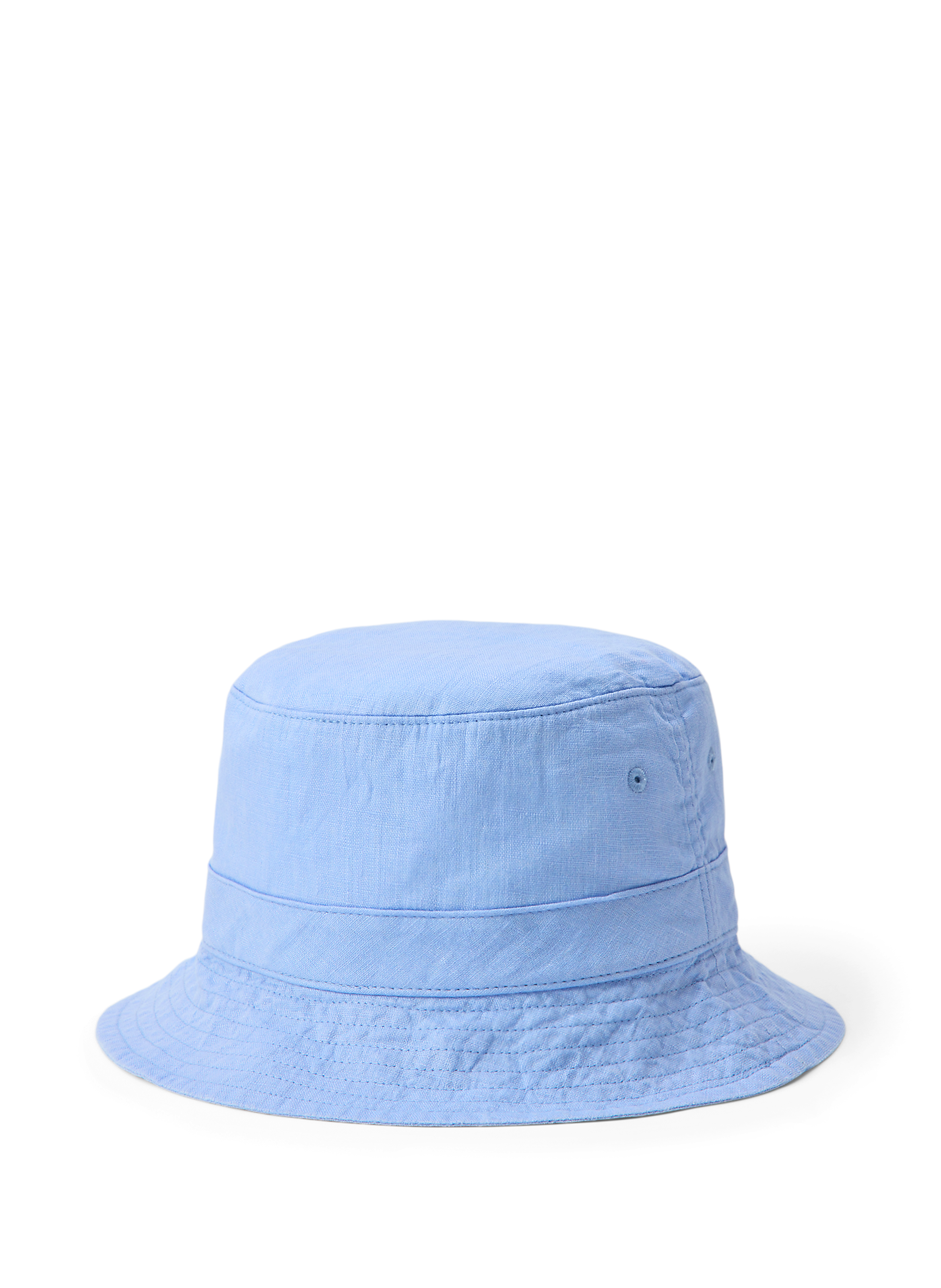 Bob brodé en lin POLO RALPH LAUREN Blue