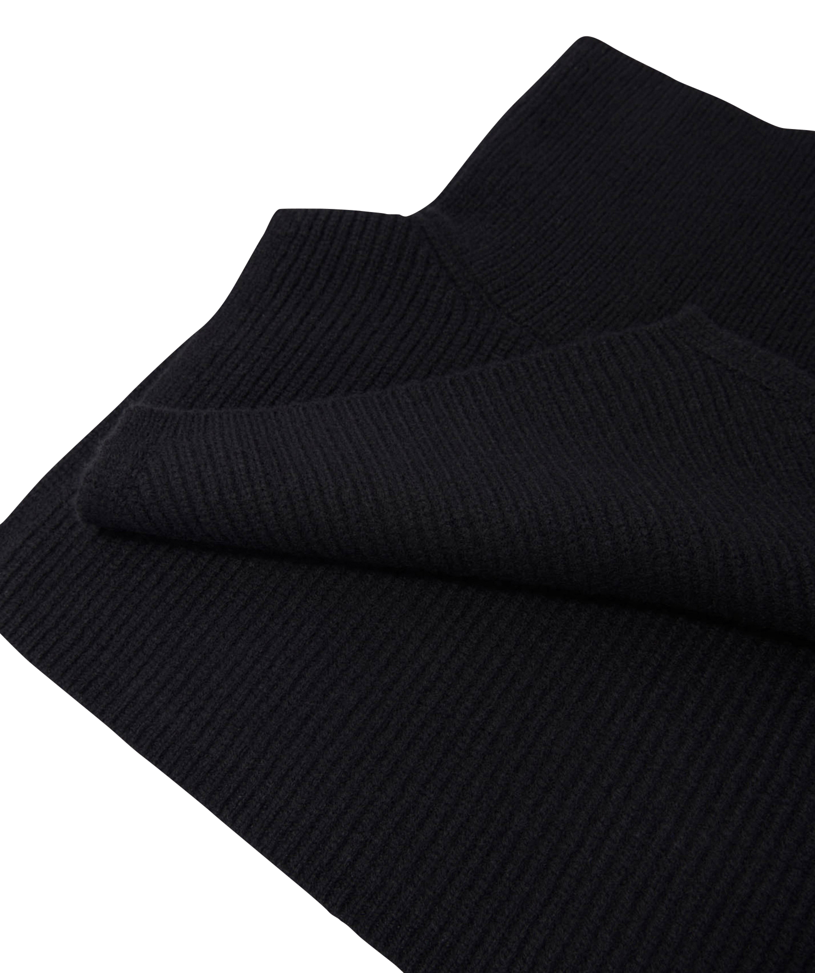 Col roulé amovible en laine mélangée MAJE Noir