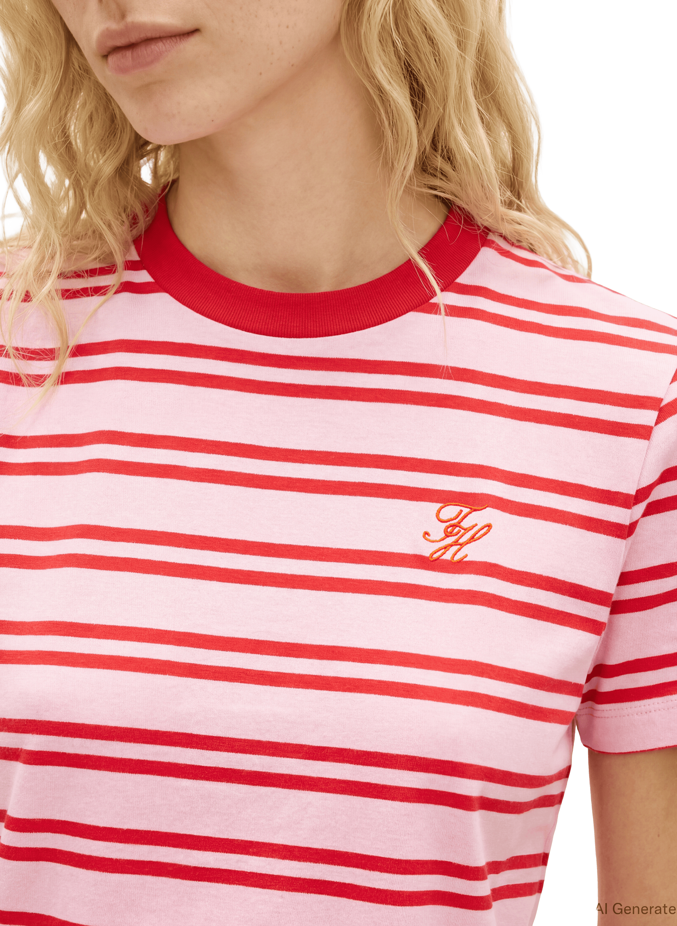 T-shirt avec logo en coton TOMMY HILFIGER Multicolore