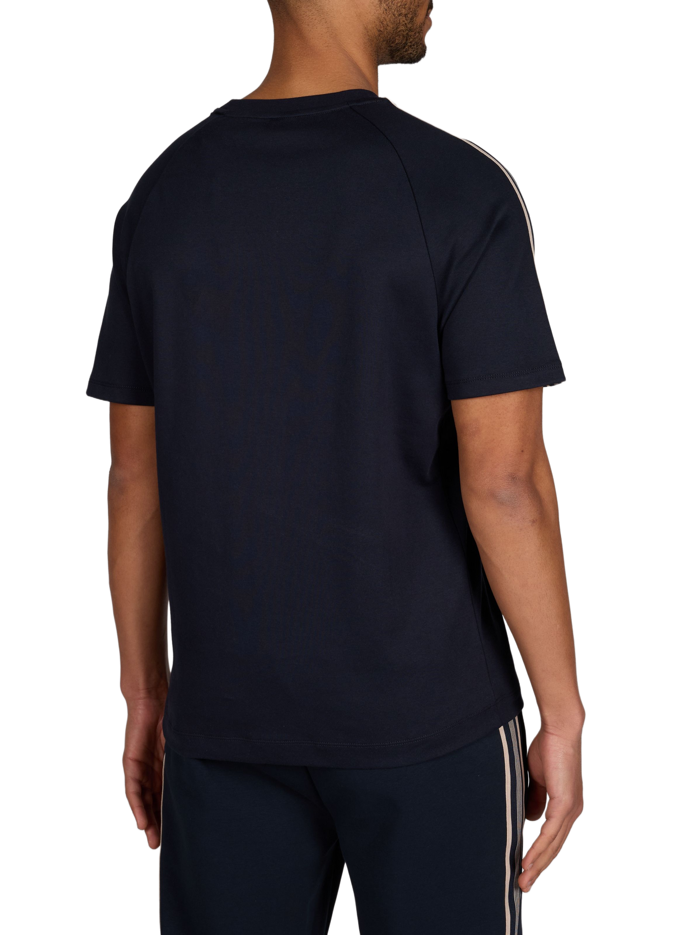 T-shirt à col rond en coton HACKETT Bleu