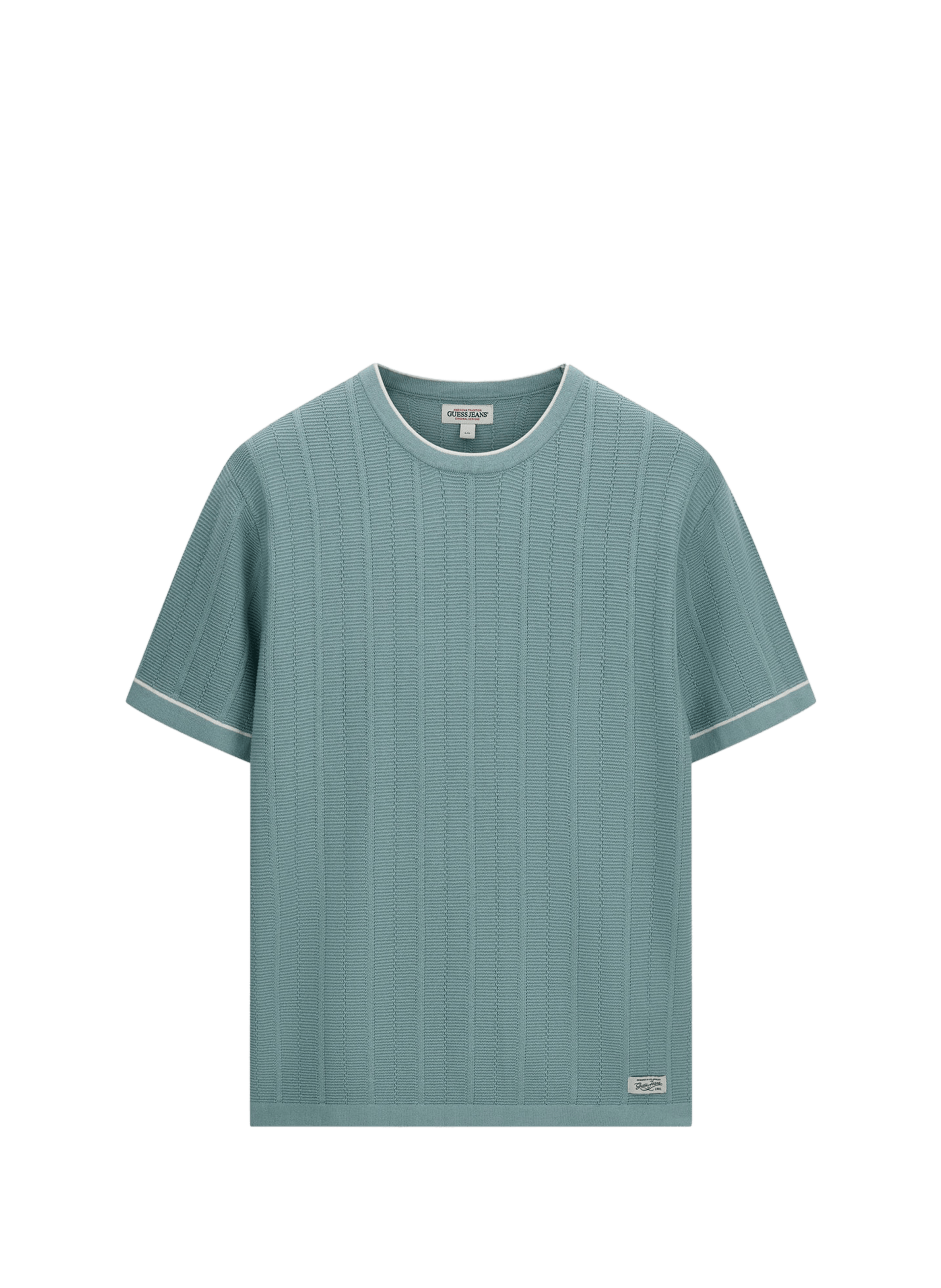 Short-sleeved cotton-blend T-shirt  GUESS Green
