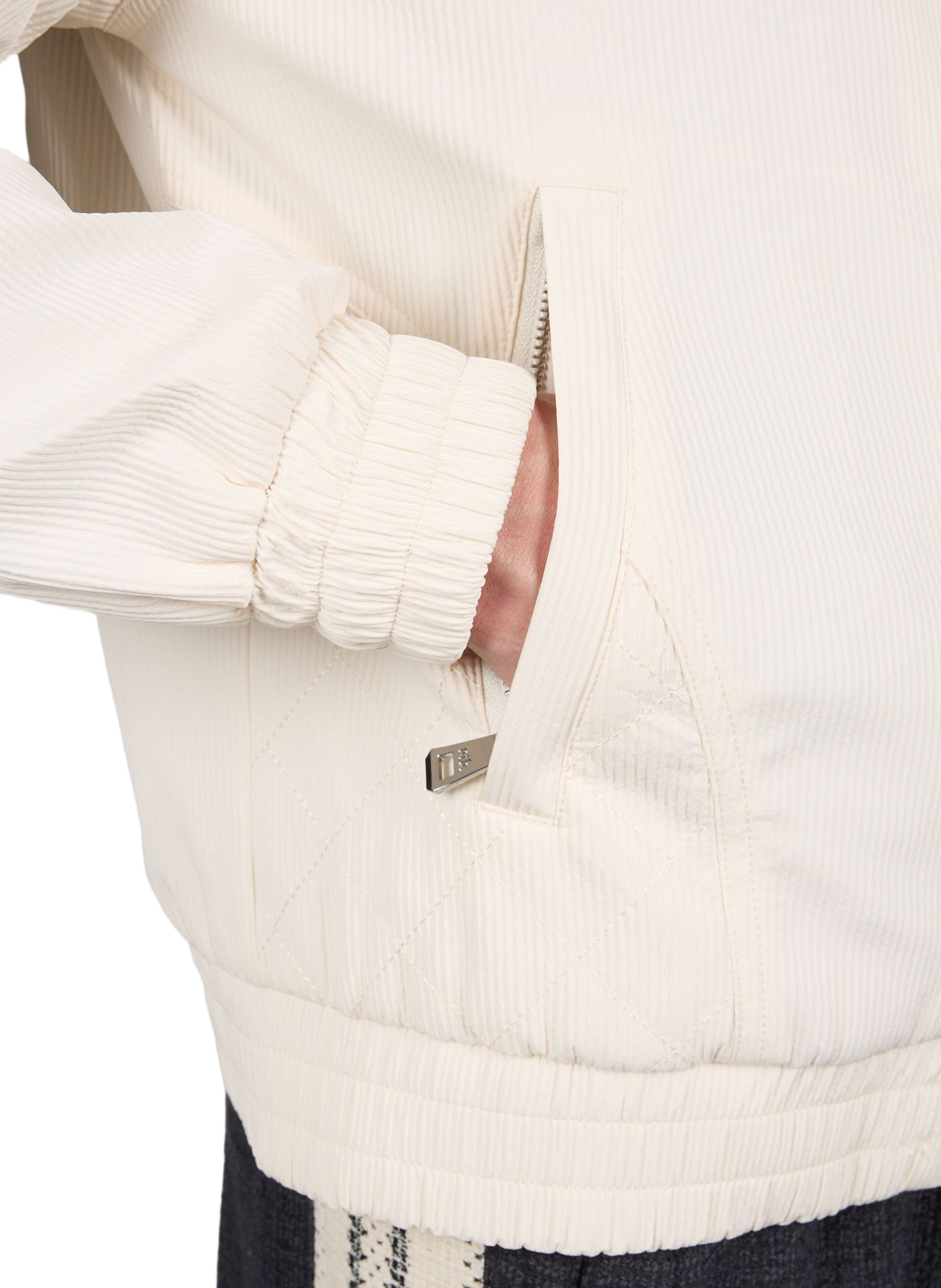 Embroidered White Club Jacket ONLY THE BLIND Multicolour