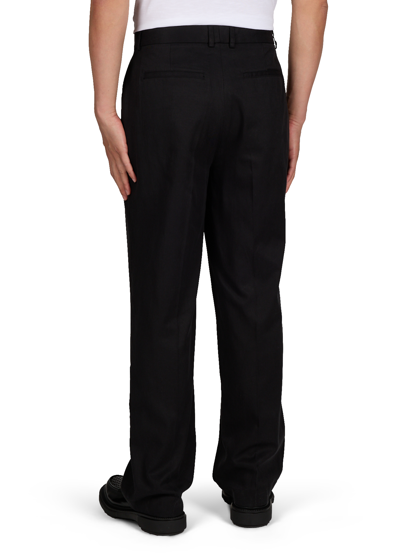 Reece cigarette pants in lyocell and cotton LES DEUX Black