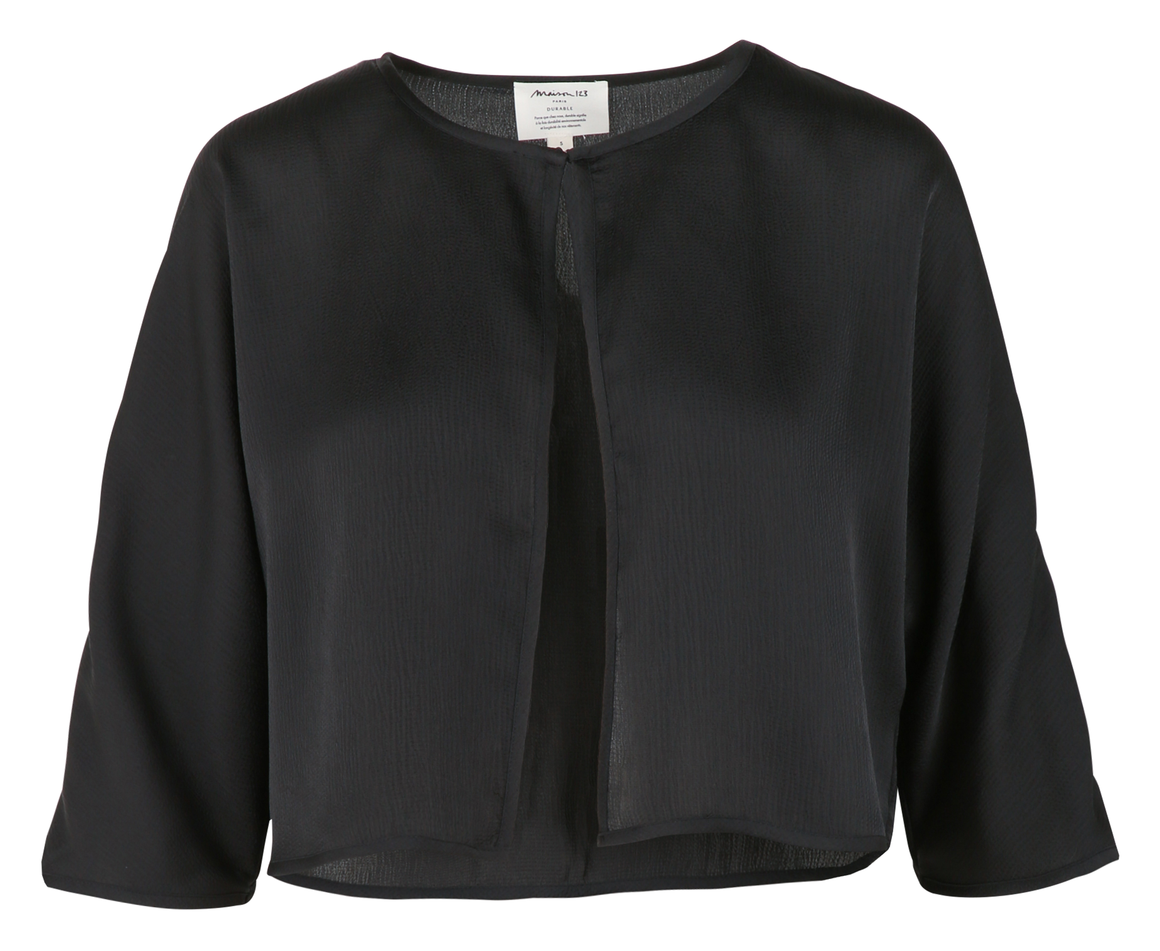 Top court col rond dino MAISON 123 Noir