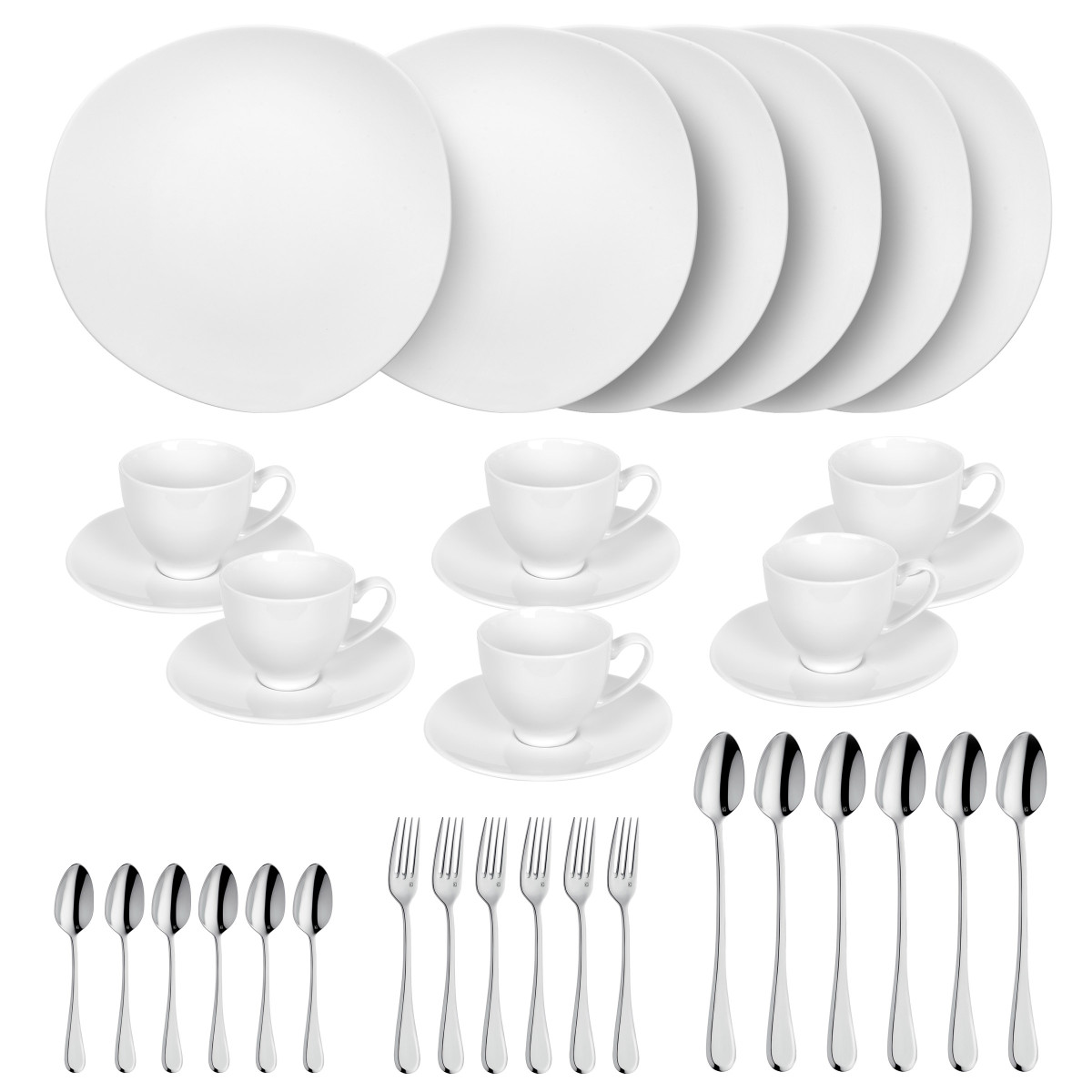 Sven blanc - service dessert et goûter 30 pièces MEDARD DE NOBLAT Blanc