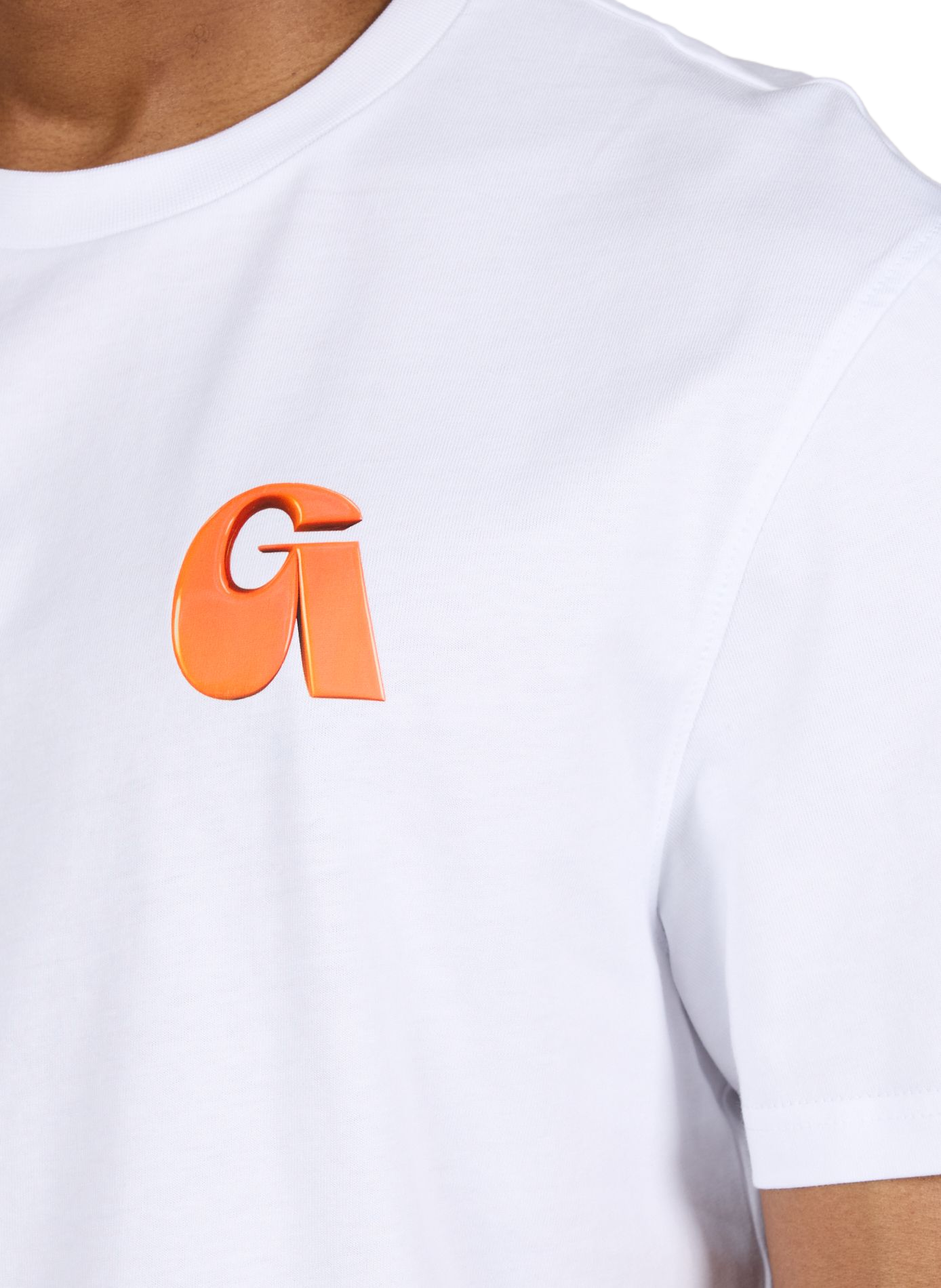 Bedrucktes T-Shirt aus Baumwolle GERTRUDE ET GASTON Weiss