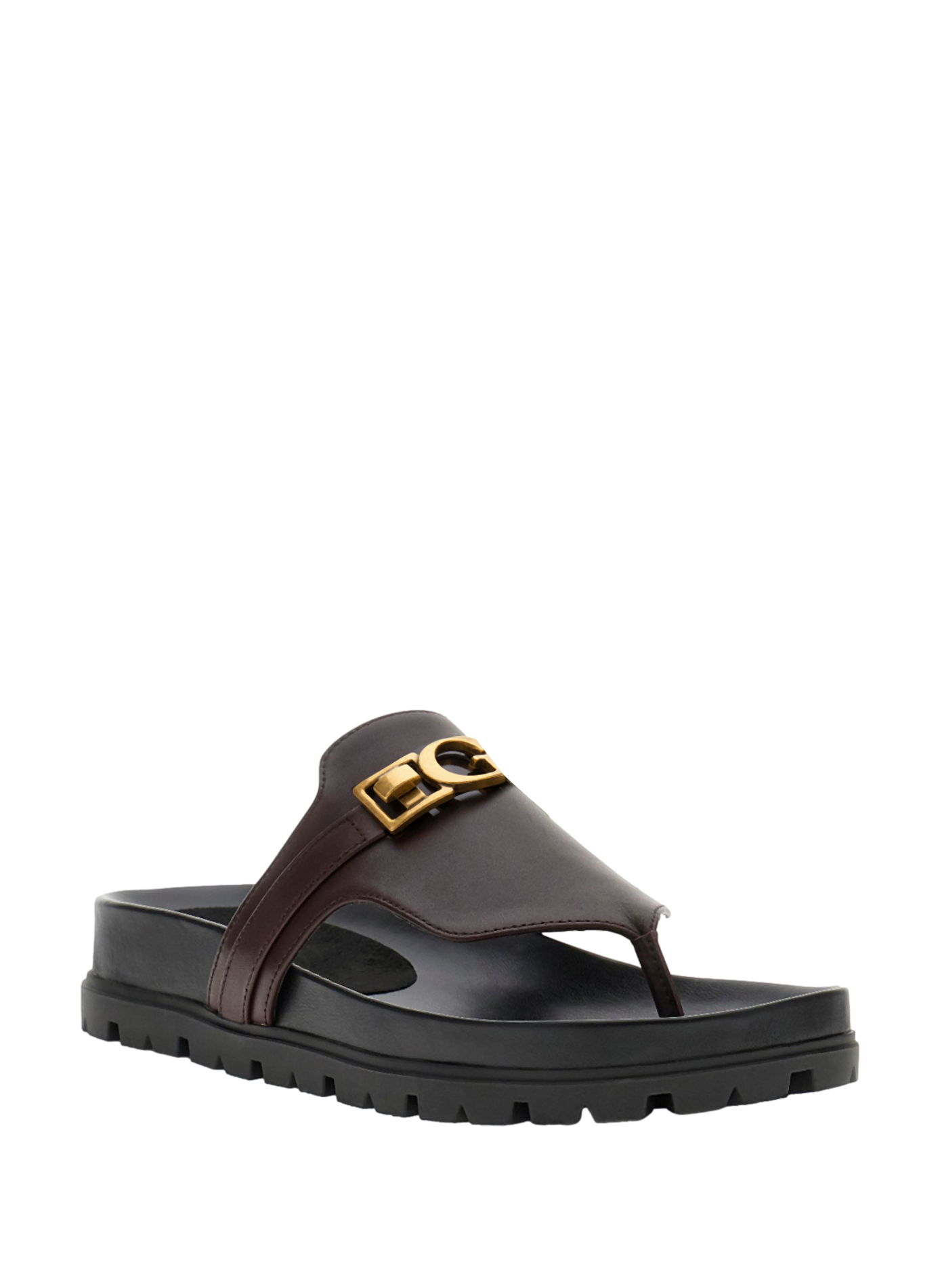 Sandali piatti con logo GUESS Rosso