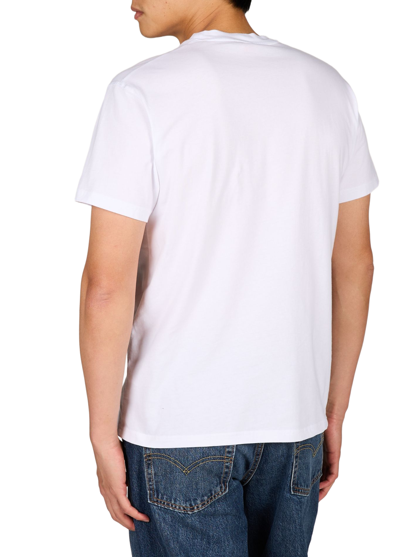 Round neck cotton t-shirt SUNDEK White