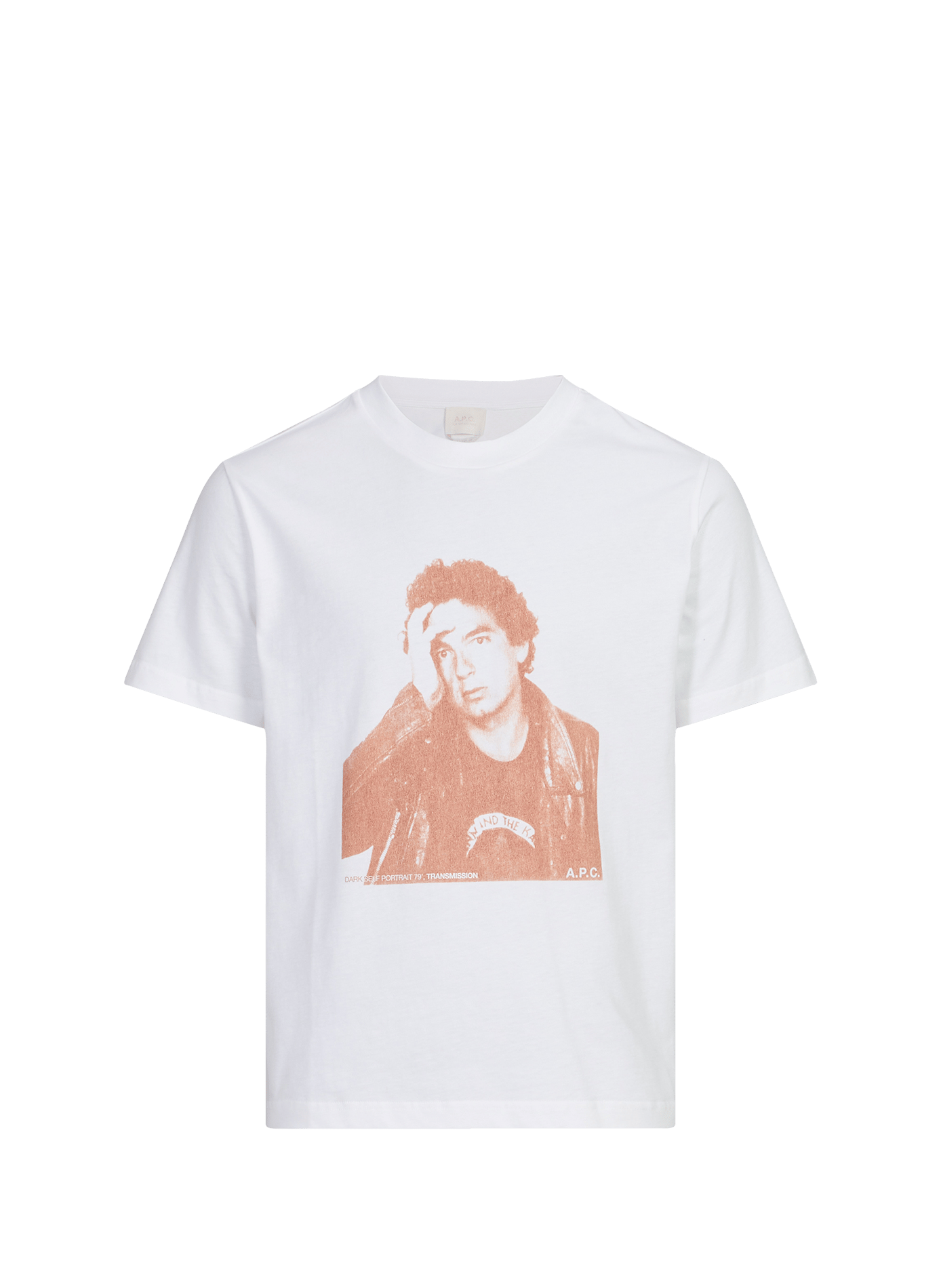 Straight fit cotton patterned t-shirt A.P.C. White
