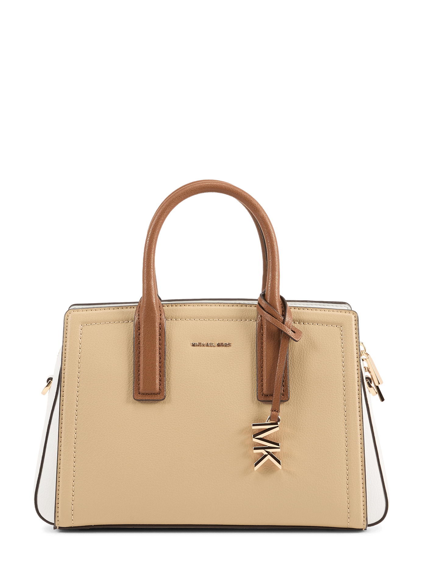 Sac à main Laila en cuir MICHAEL KORS Beige