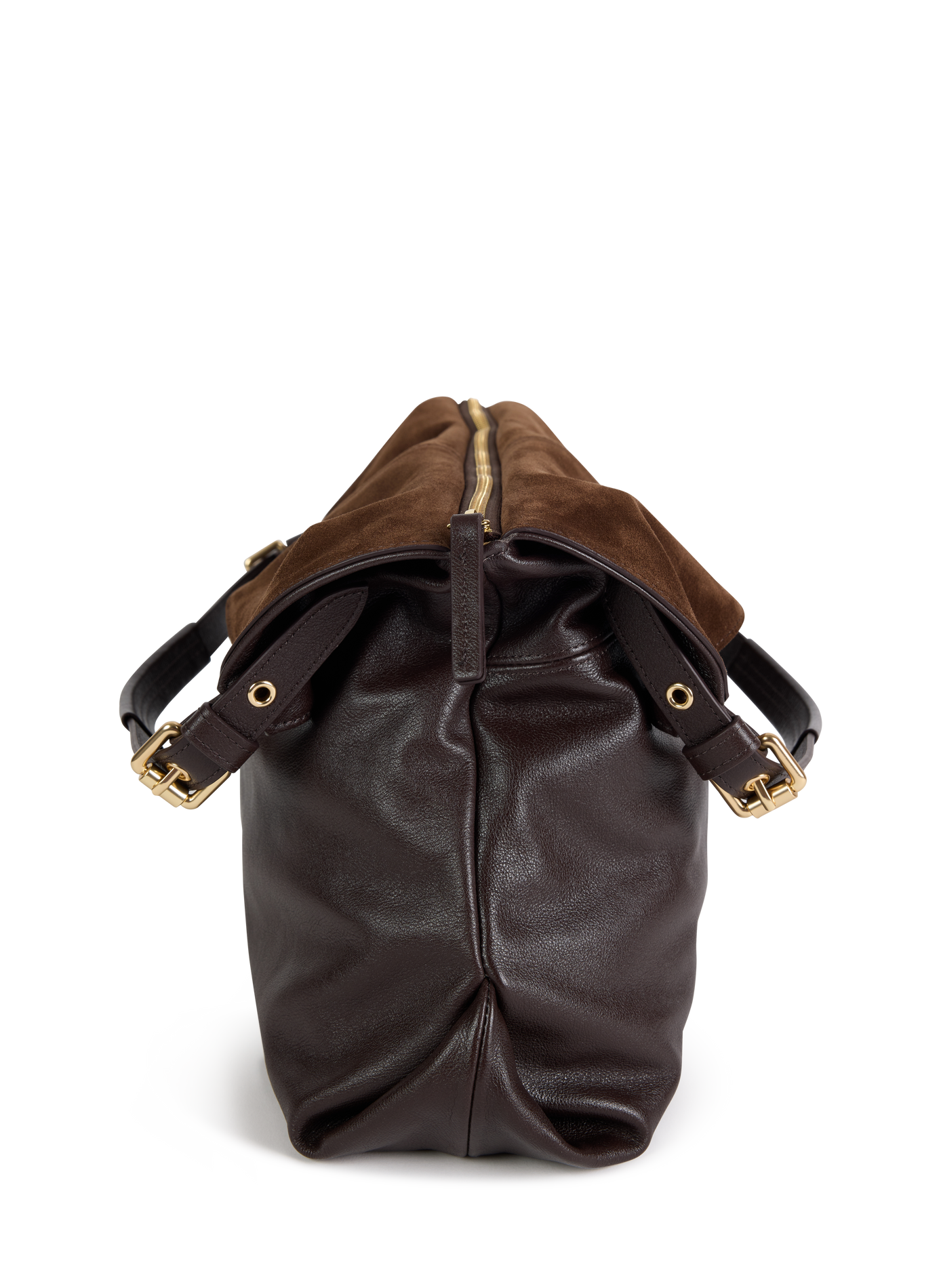 Schultertasche aus Leder NAT & NIN Braun