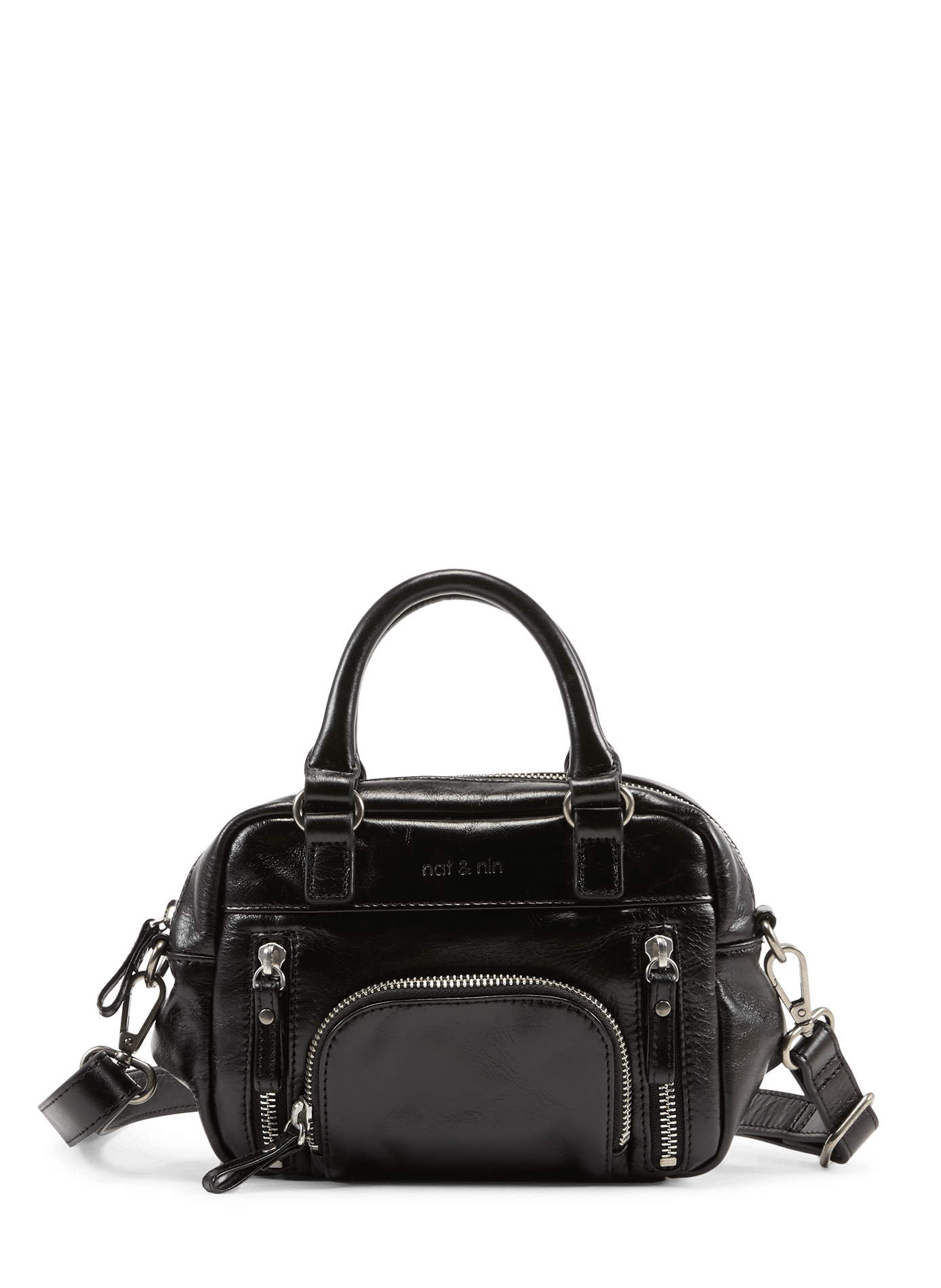 Macy micro handbag NAT & NIN Black