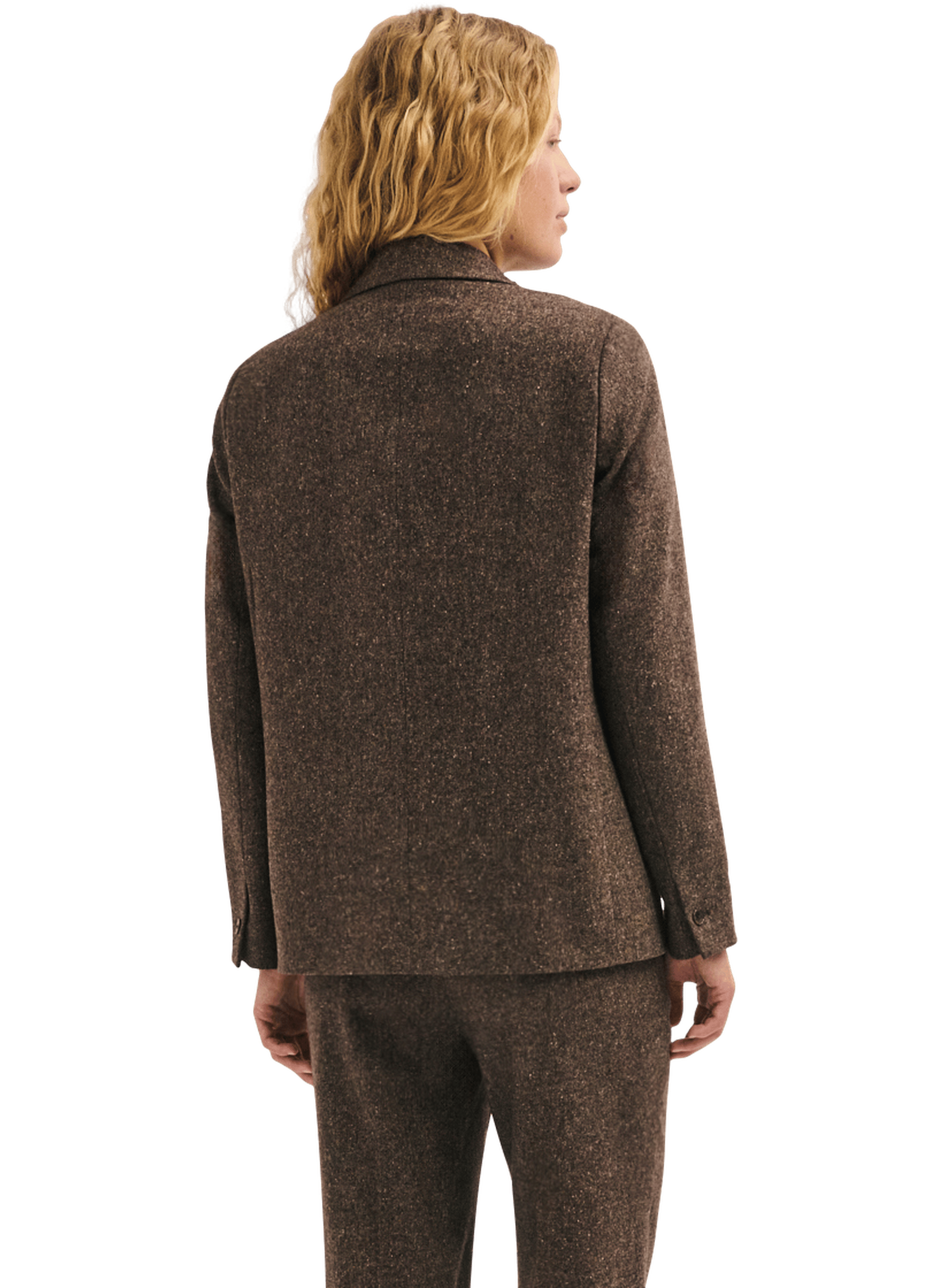 Blazer chiné - jeane PABLO Marron