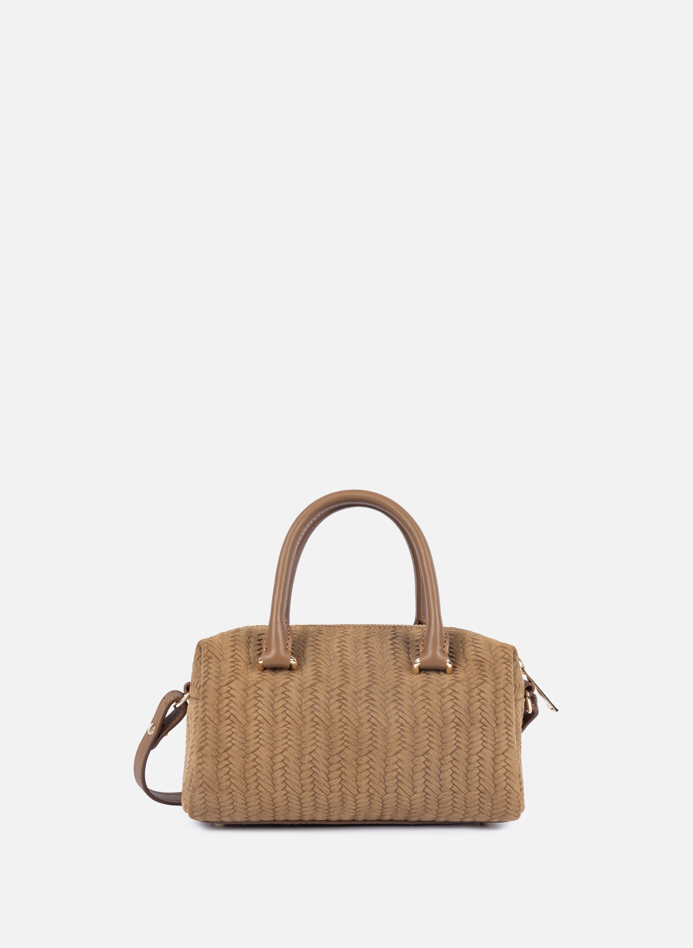 Sac à main - tressé cube LANCASTER Marron
