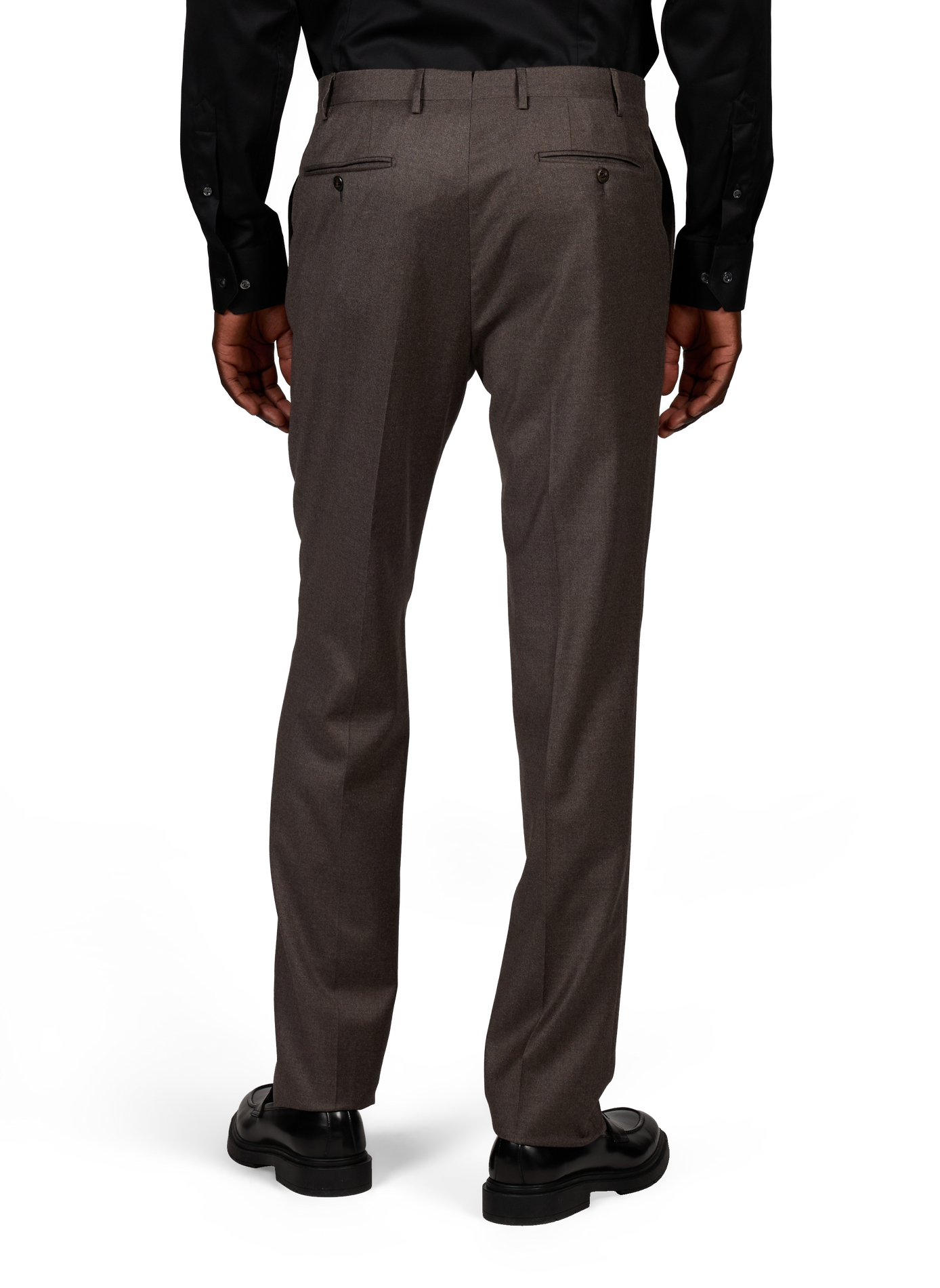 Pantalon en laine mélangée CORNELIANI Marron