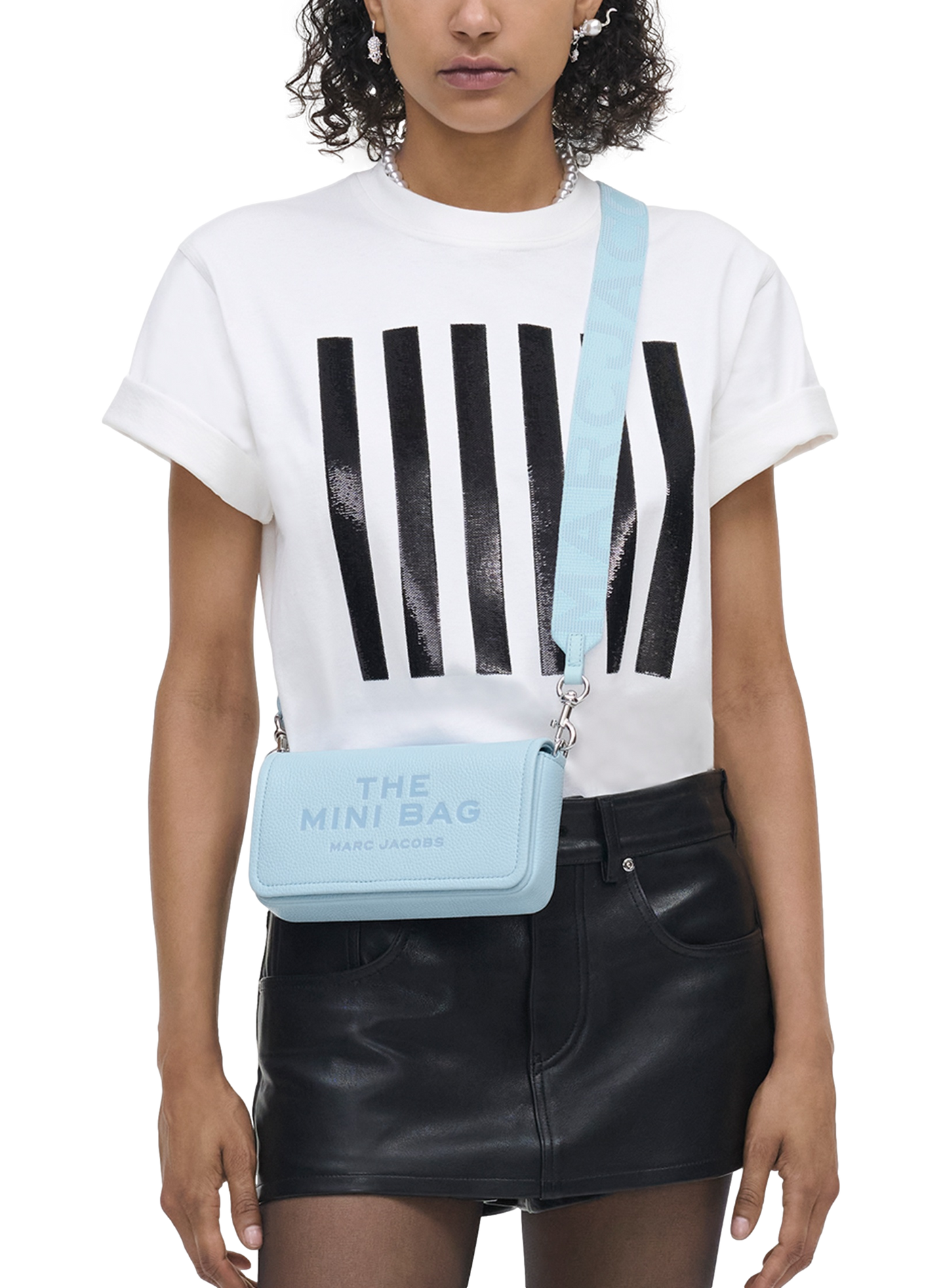 Sac à bandoulière en cuir MARC JACOBS Bleu