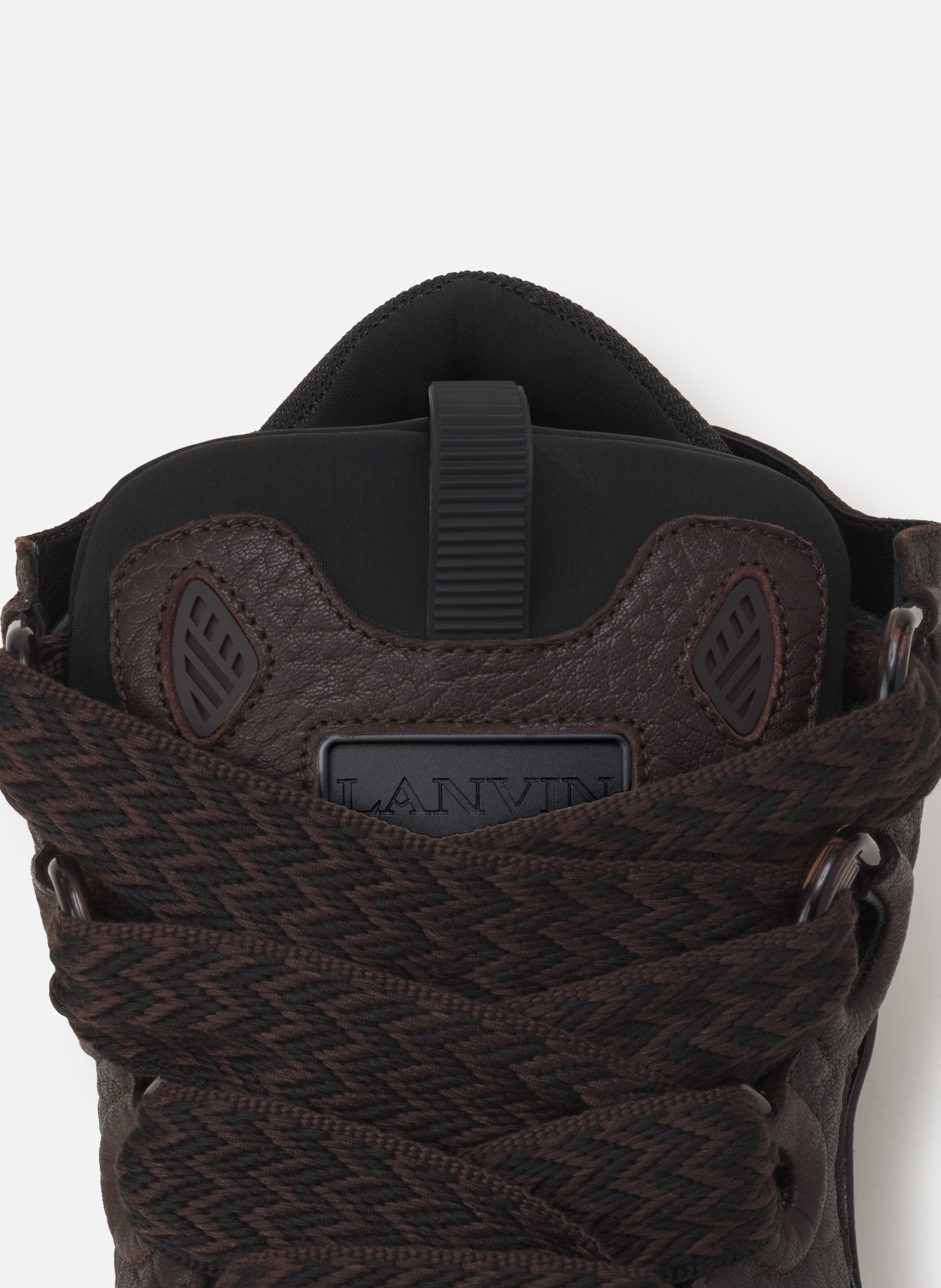 Sneakers curb en cuir effet dino LANVIN Noir