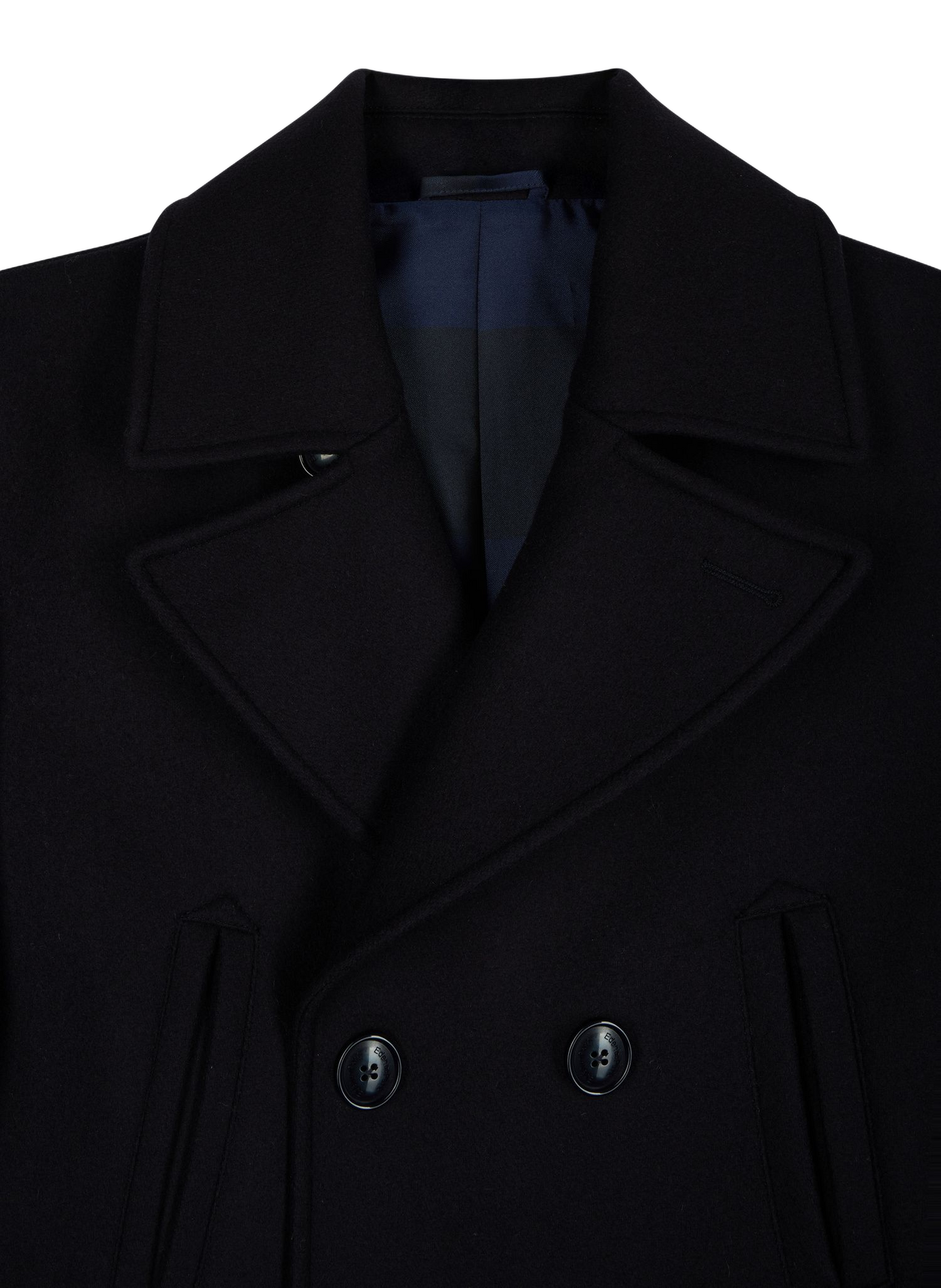 Manteau col tailleur en laine mélangée EDEN PARK Blauw